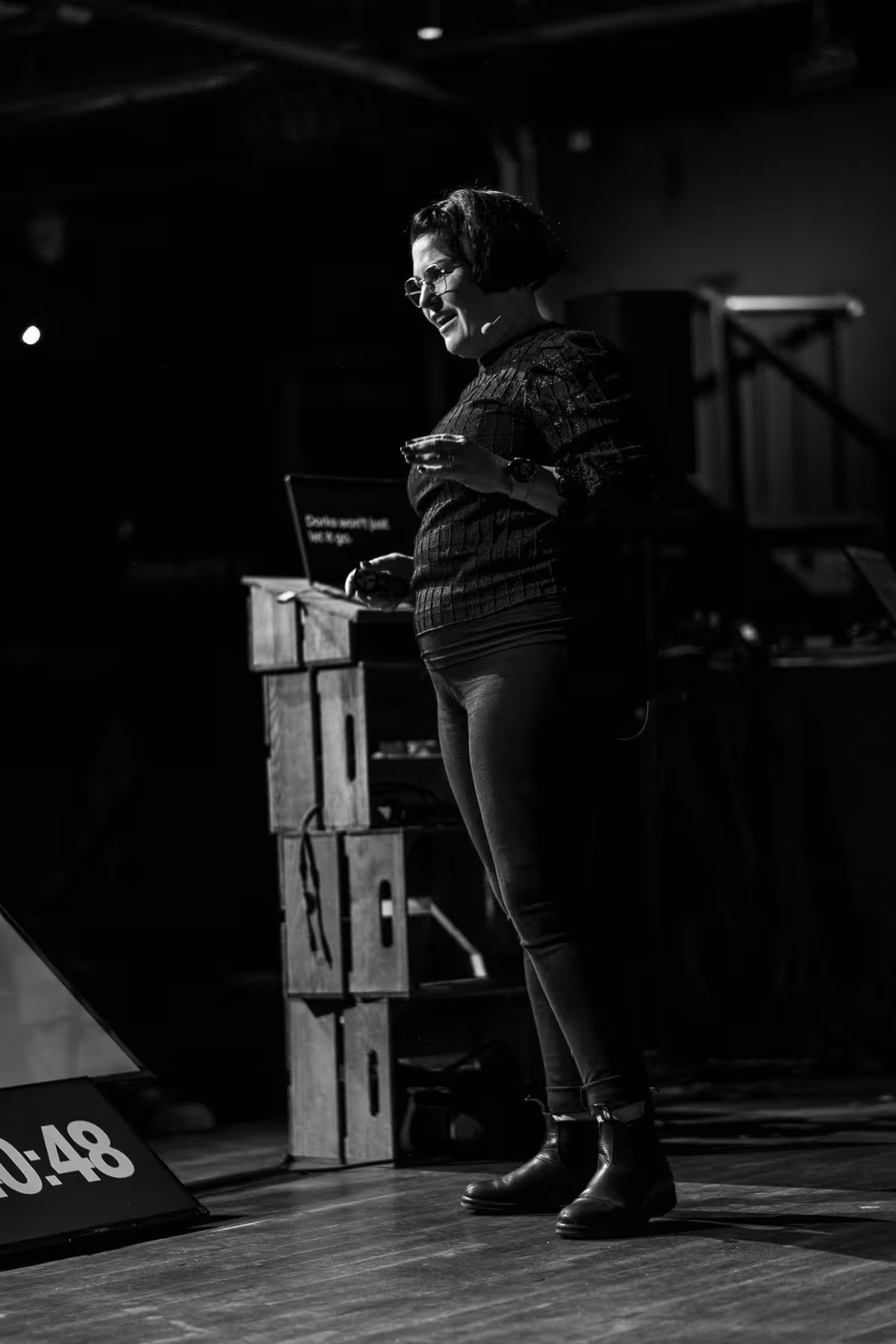 Photo of Astrid Bin taken at beyond tellerrand in Berlin 2025 by Florian Ziegler