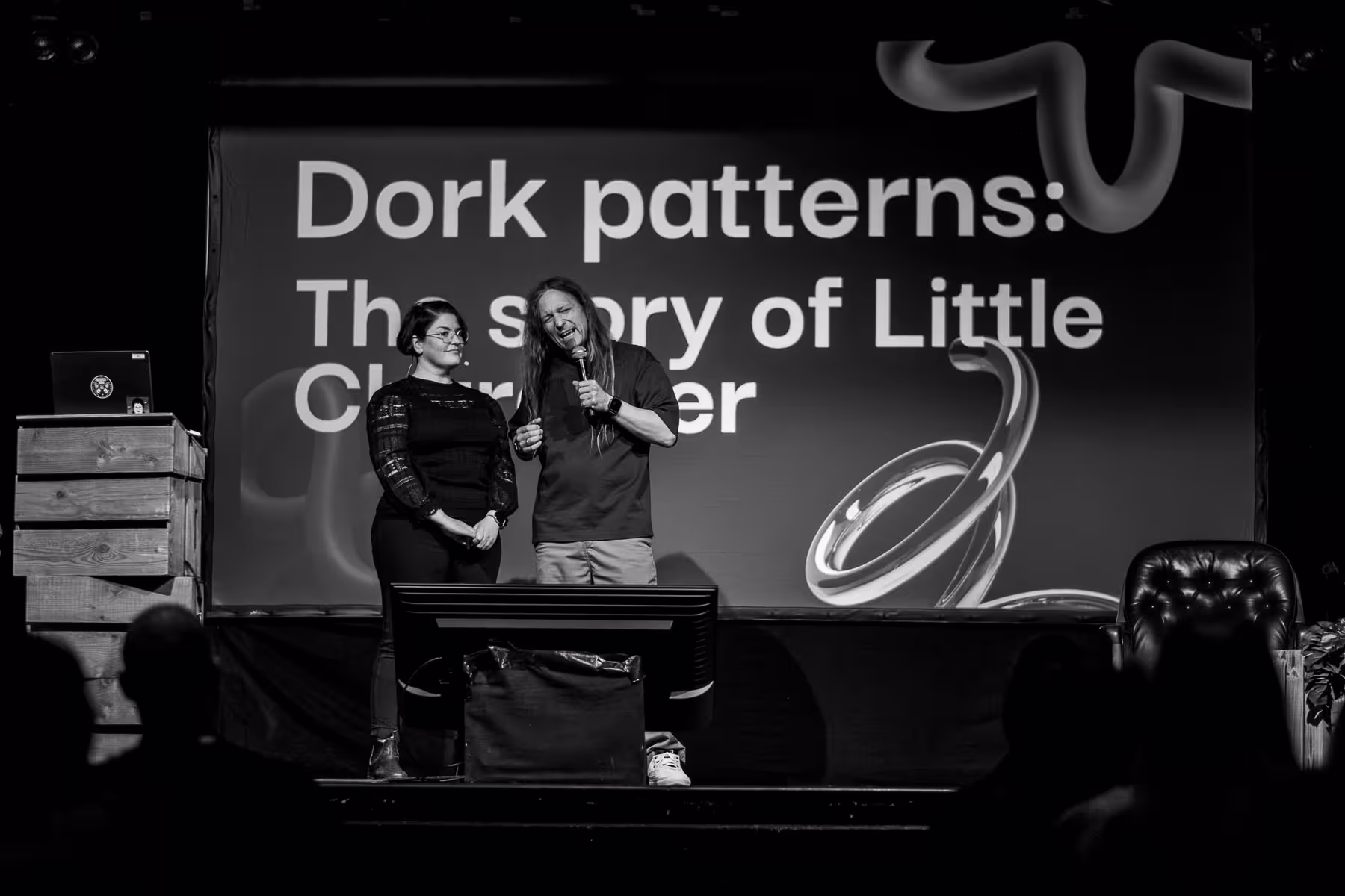 Photo of Astrid Bin taken at beyond tellerrand in Berlin 2025 by Florian Ziegler