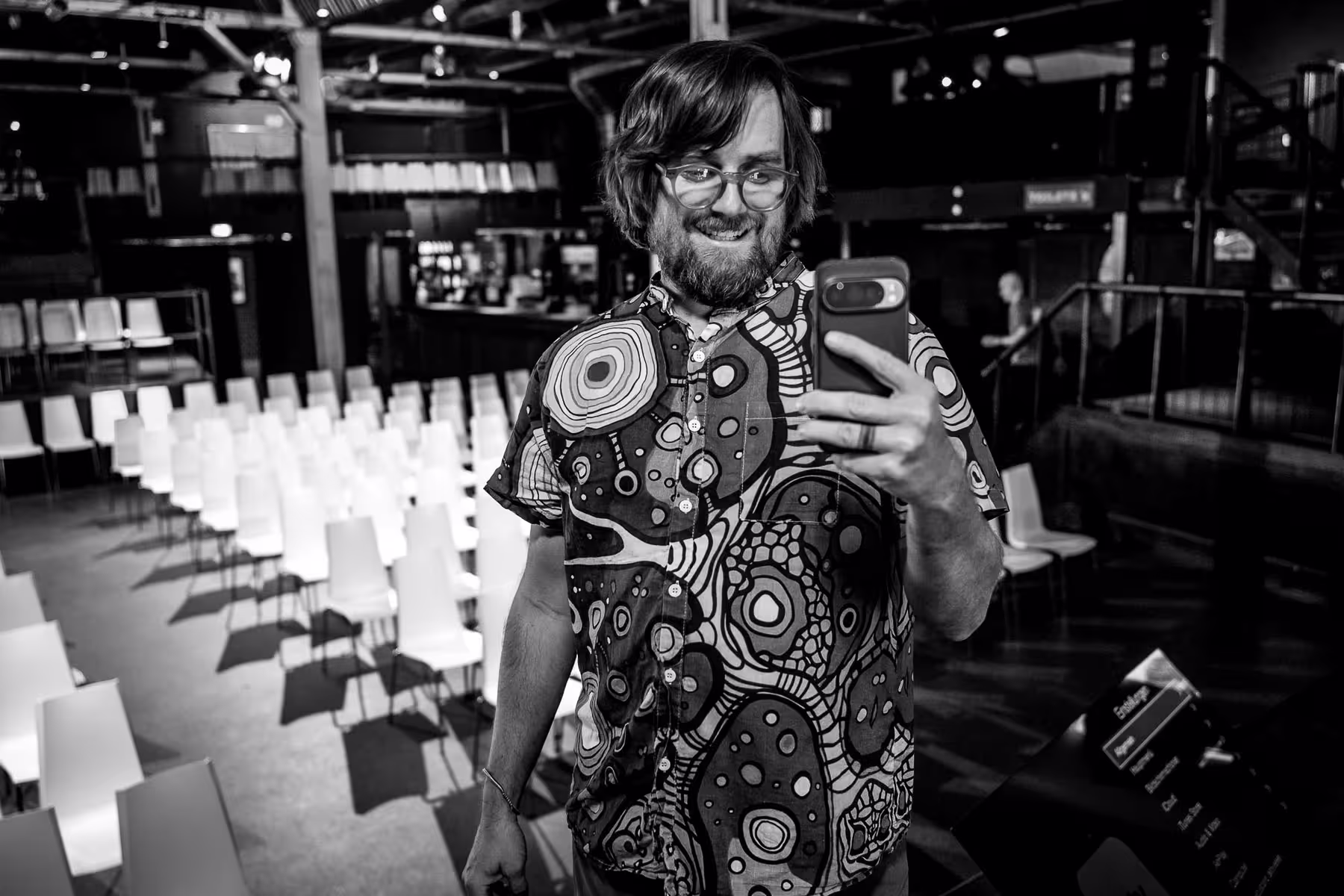 Photo of Brad Frost taken at beyond tellerrand in Berlin 2025 by Florian Ziegler