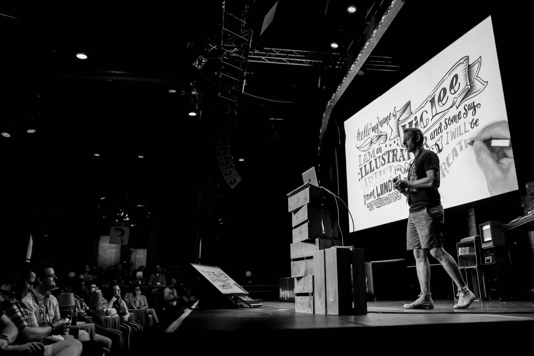 Photo of Vic Lee taken at beyond tellerrand in Düsseldorf 2018 by Florian Ziegler