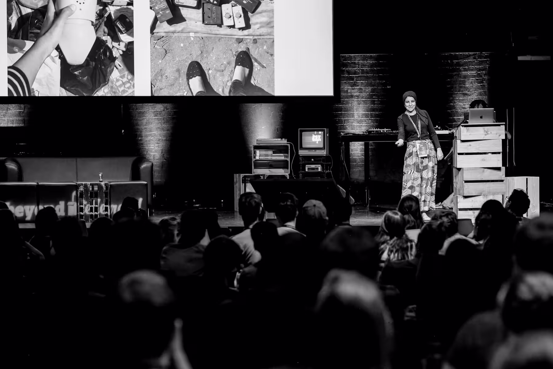 Photo of dina Amin taken at beyond tellerrand in Düsseldorf 2018 by Florian Ziegler