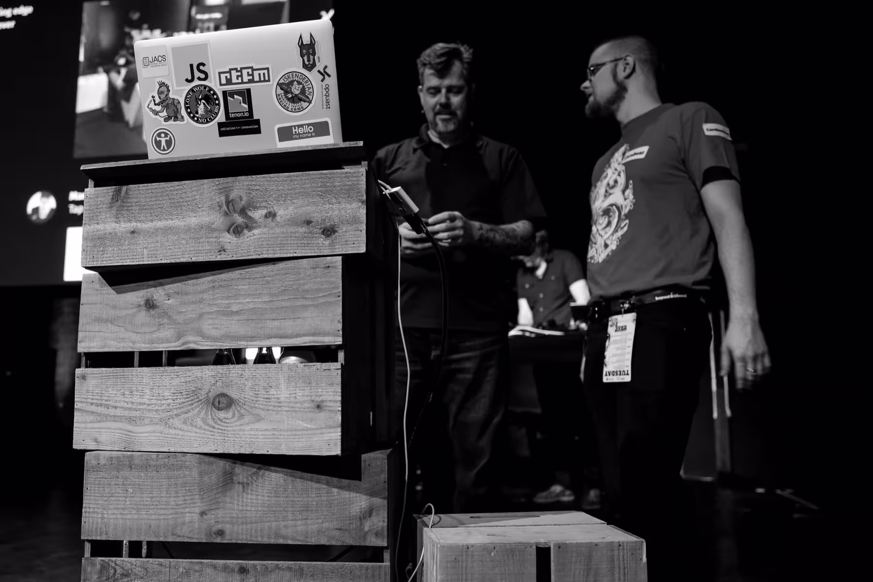 Photo of Karl Groves taken at beyond tellerrand in Düsseldorf 2018 by Florian Ziegler