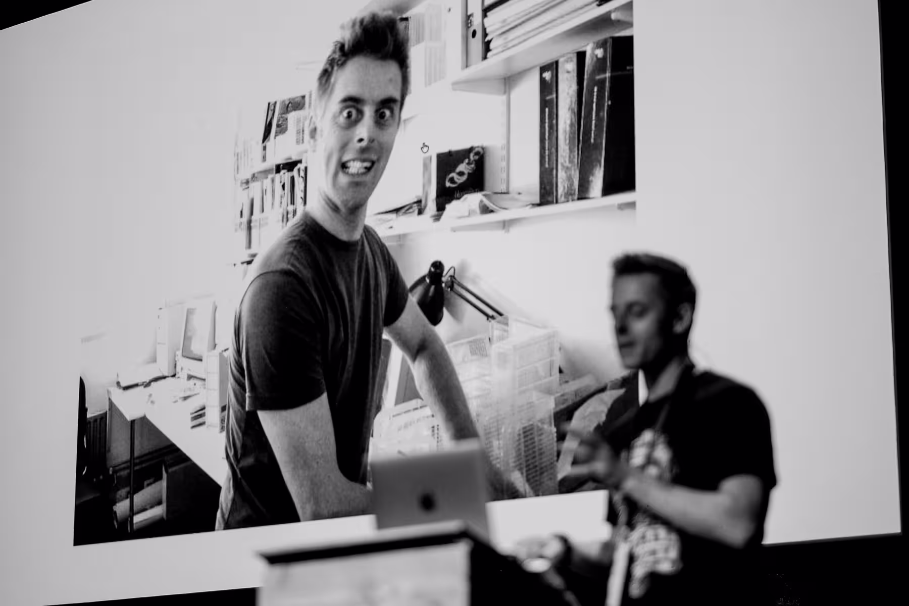 Photo of Vic Lee taken at beyond tellerrand in Düsseldorf 2018 by Florian Ziegler