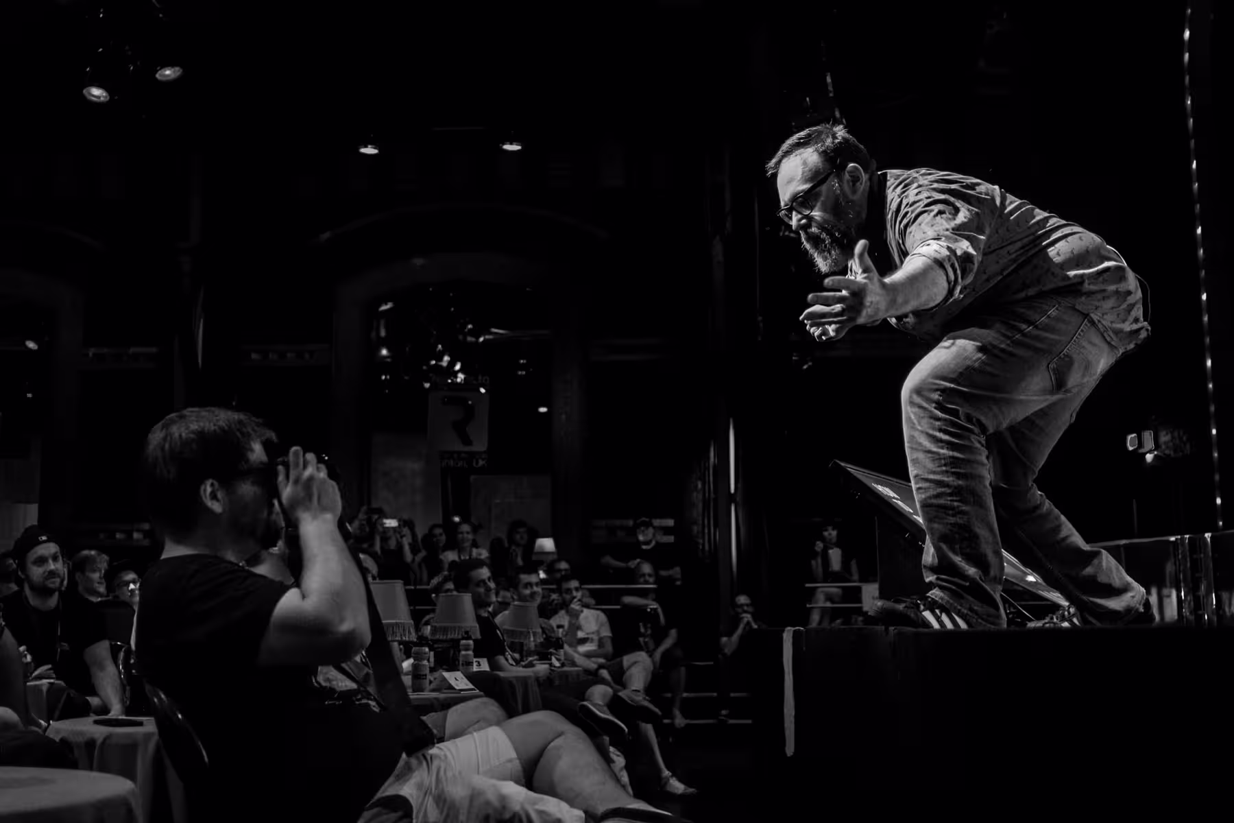 Photo of Mike Monteiro taken at beyond tellerrand in Düsseldorf 2018 by Florian Ziegler