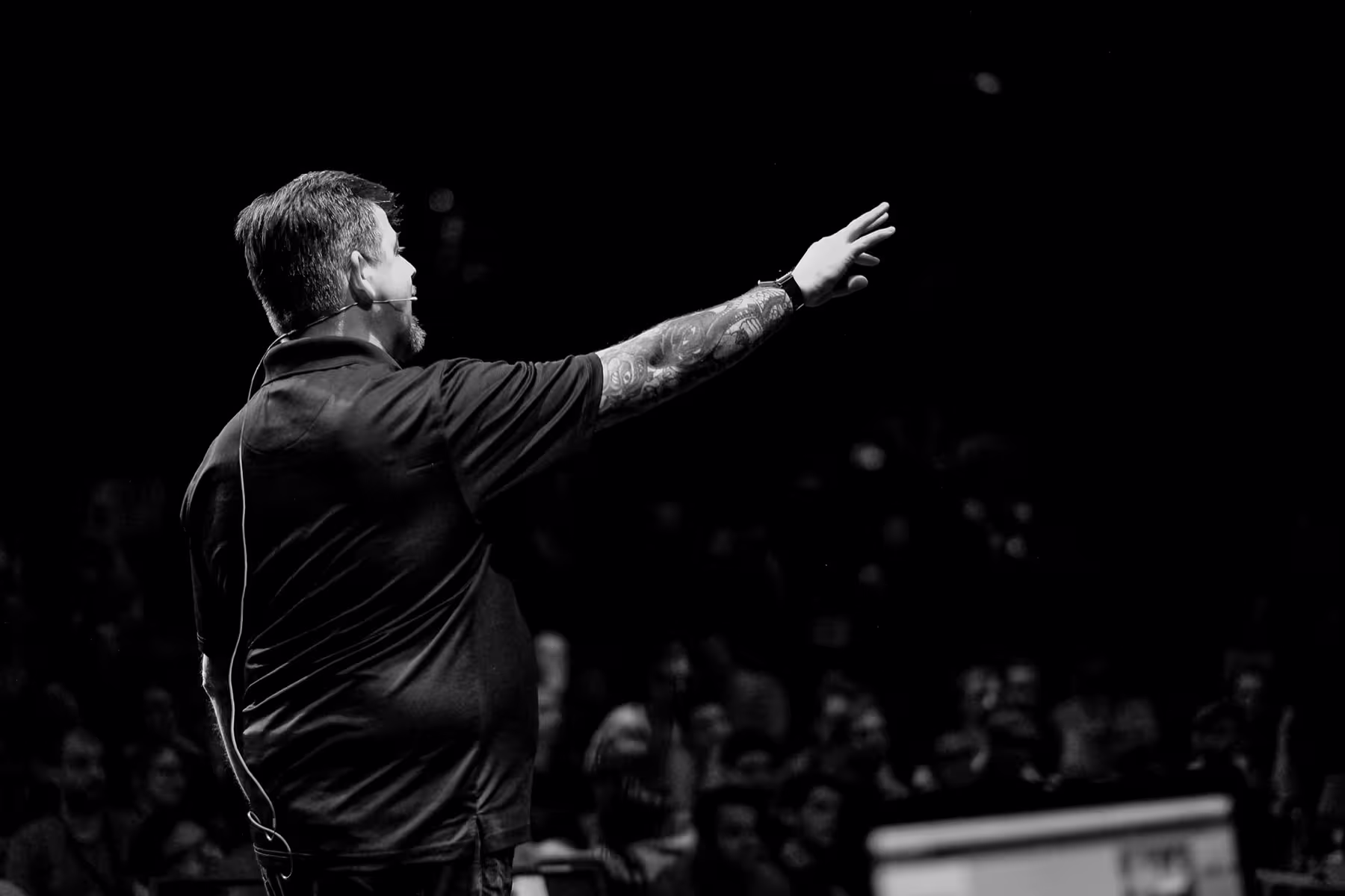 Photo of Karl Groves taken at beyond tellerrand in Düsseldorf 2018 by Florian Ziegler