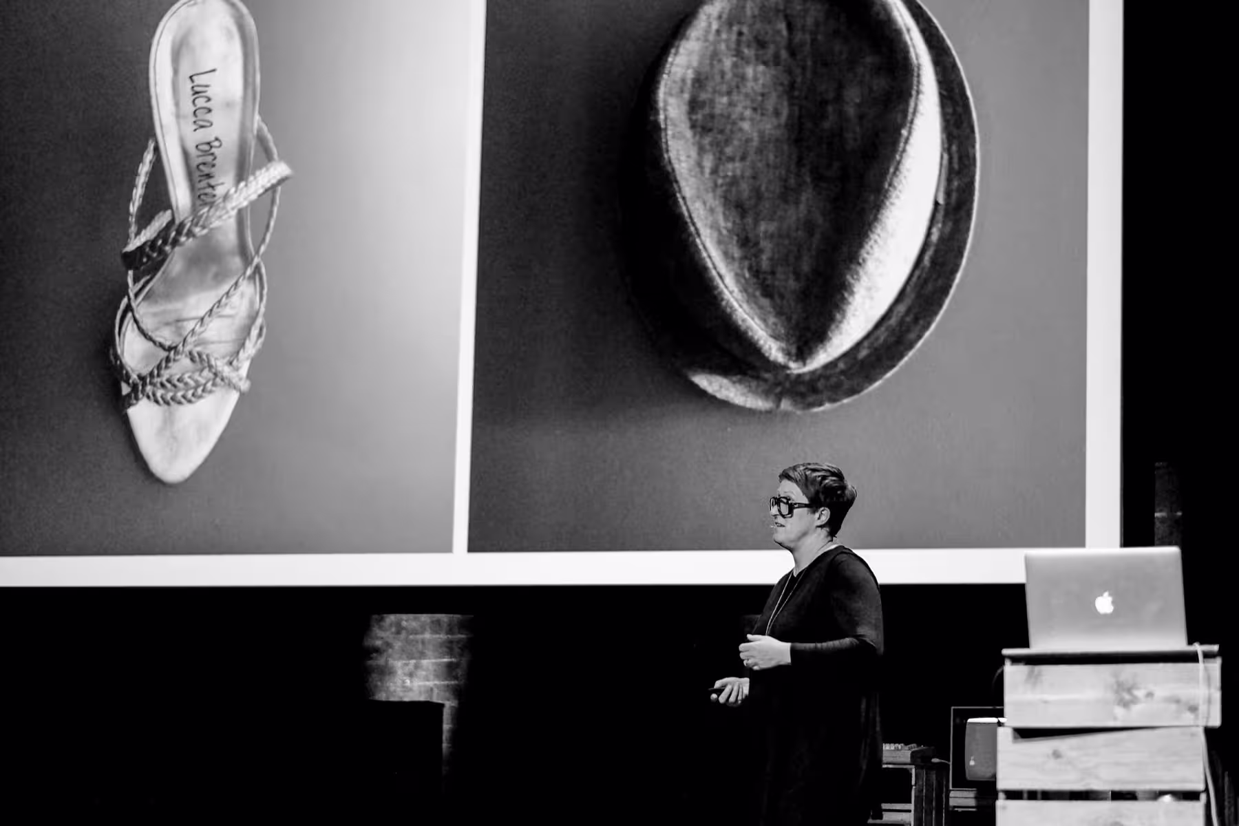 Photo of Kate Dawkins taken at beyond tellerrand in Düsseldorf 2018 by Florian Ziegler