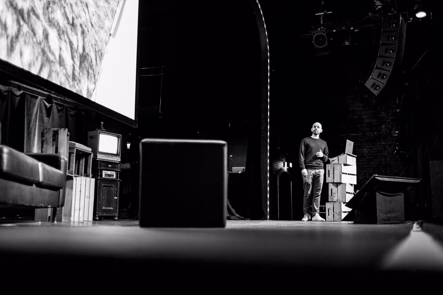Photo of Rob Draper taken at beyond tellerrand in Düsseldorf 2019 by Florian Ziegler