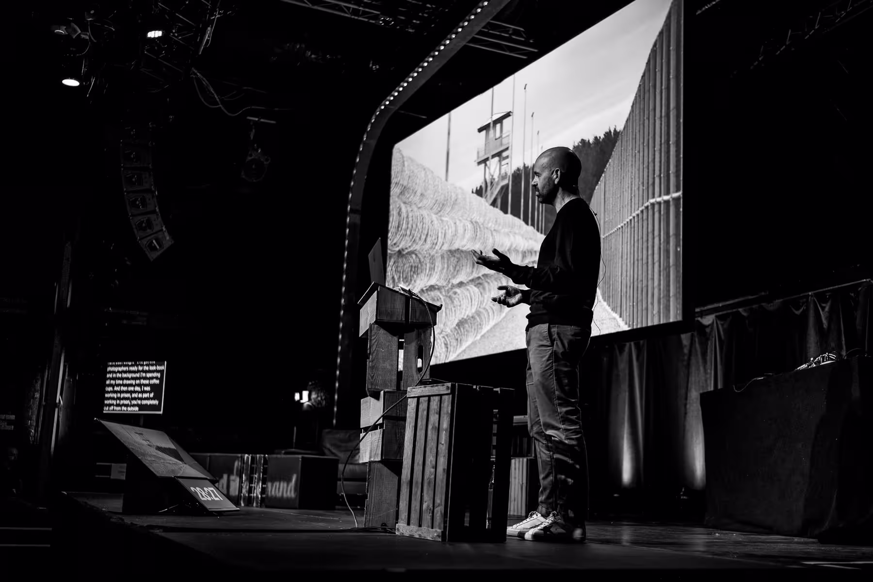 Photo of Rob Draper taken at beyond tellerrand in Düsseldorf 2019 by Florian Ziegler