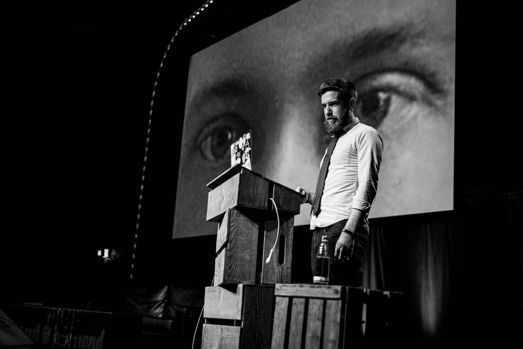Photo of Zach Leatherman taken at beyond tellerrand in Düsseldorf 2019 by Florian Ziegler