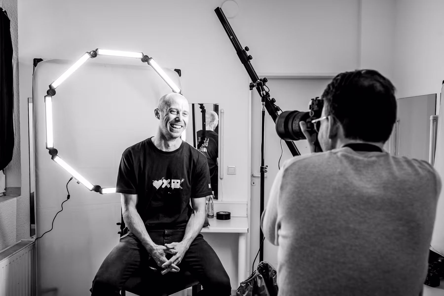 Photo of Mike Hill taken at beyond tellerrand in Düsseldorf 2019 by Florian Ziegler