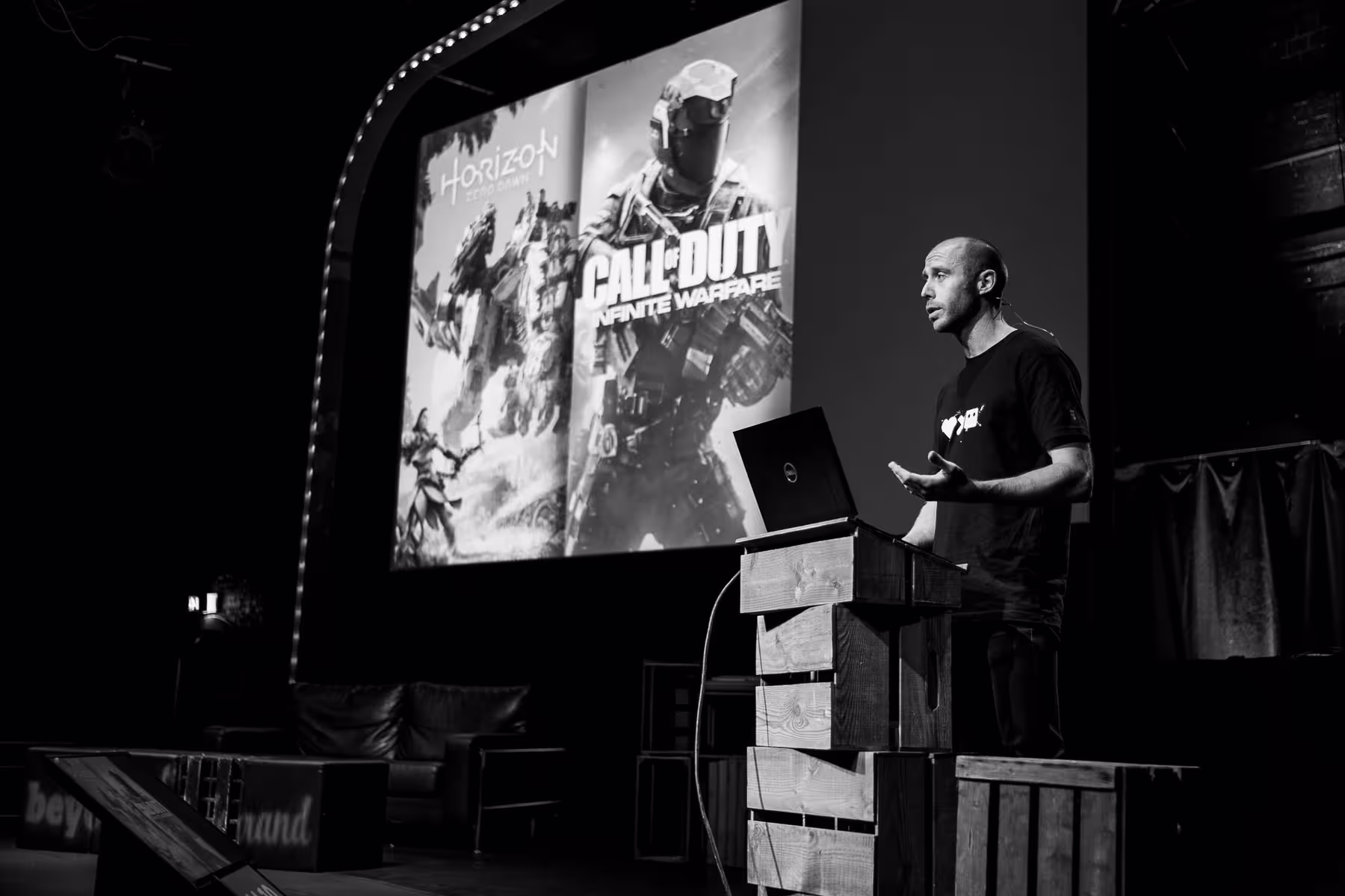 Photo of Mike Hill taken at beyond tellerrand in Düsseldorf 2019 by Florian Ziegler