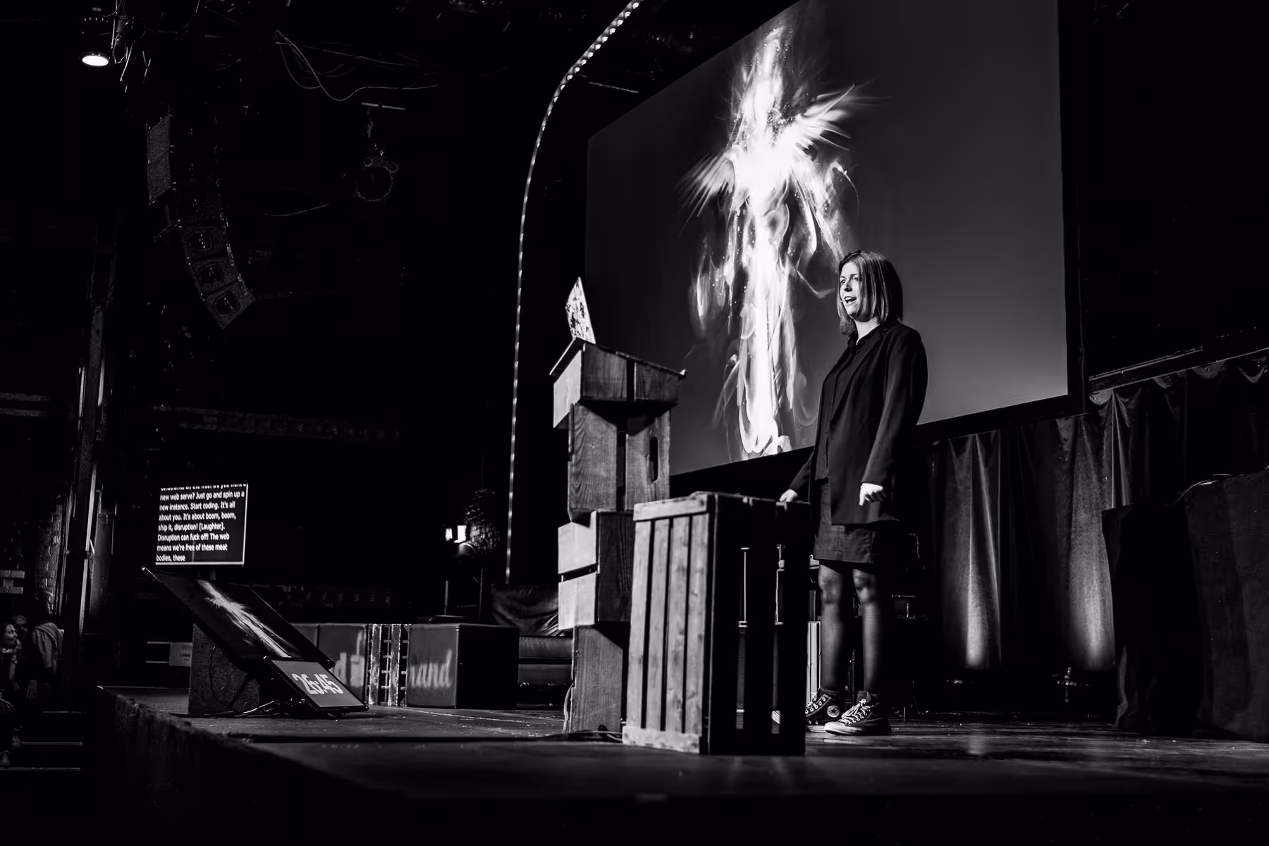 Photo of Charlie Owen taken at beyond tellerrand in Düsseldorf 2019 by Florian Ziegler