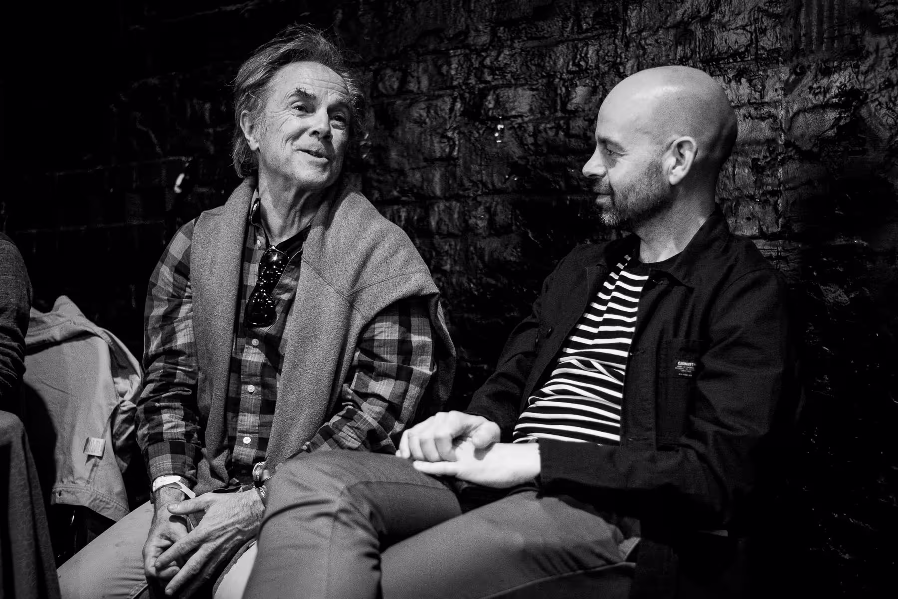 Photo of David Carson taken at beyond tellerrand in Düsseldorf 2019 by Florian Ziegler