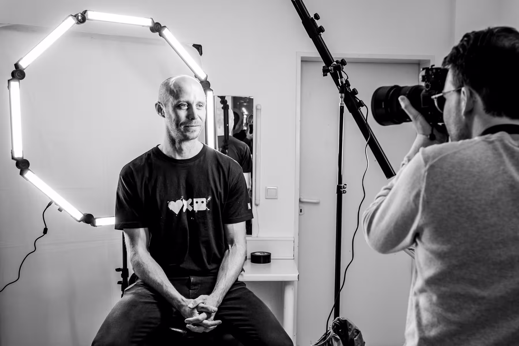 Photo of Mike Hill taken at beyond tellerrand in Düsseldorf 2019 by Florian Ziegler