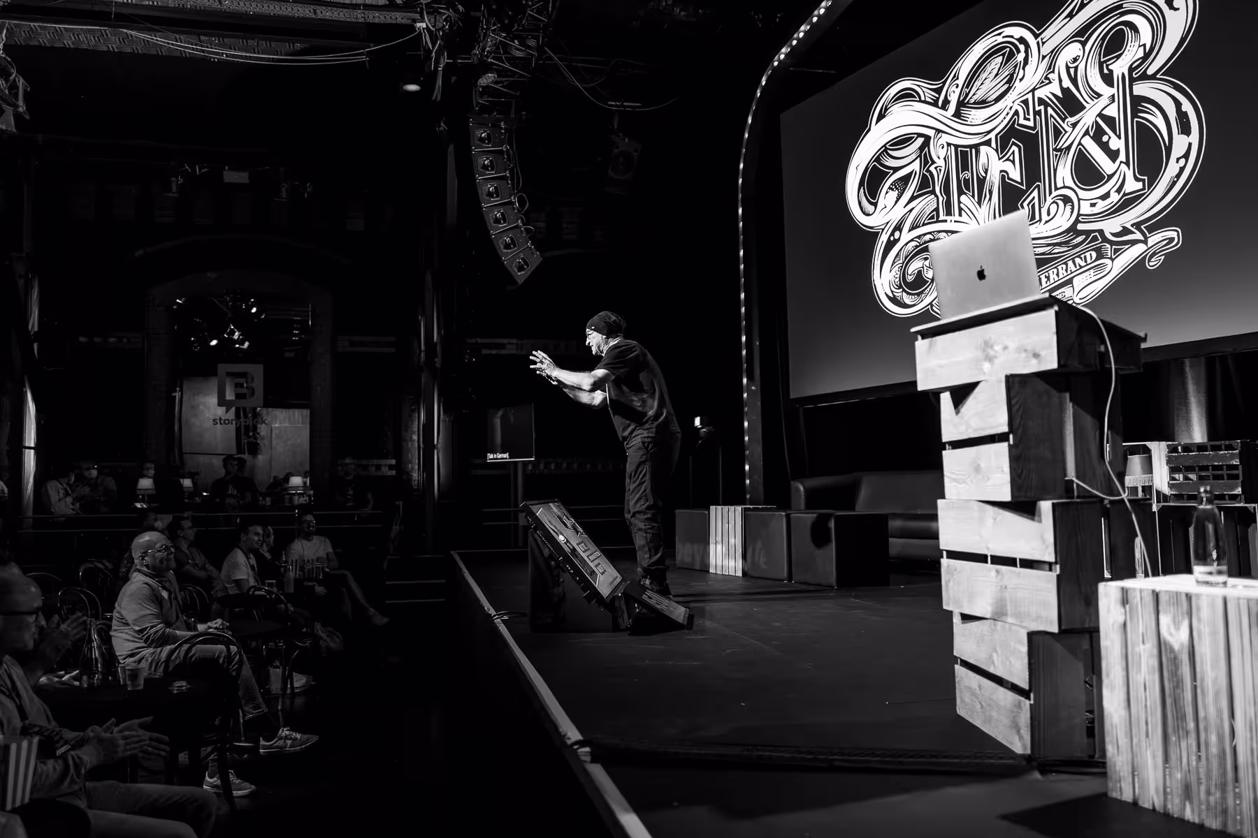 Photo of Titus Dittmann taken at beyond tellerrand in Düsseldorf 2021 by Florian Ziegler