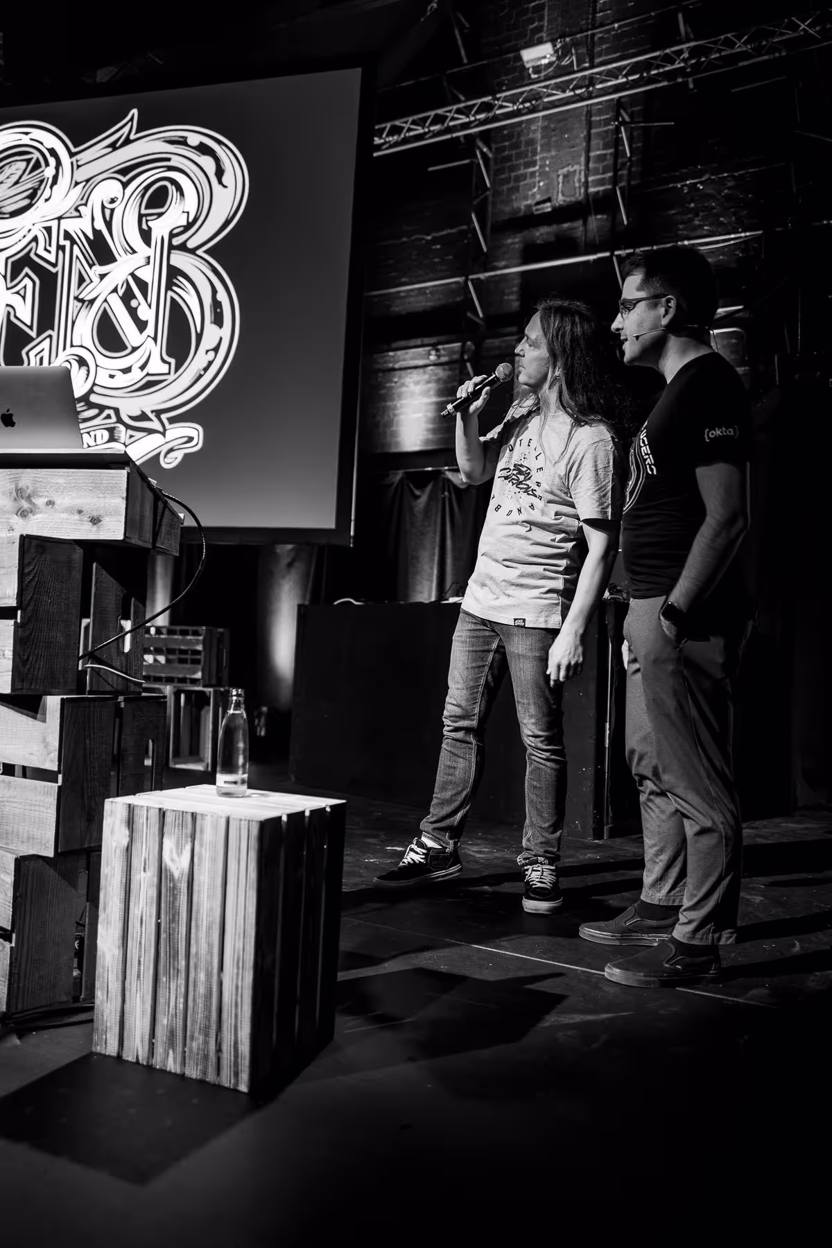 Photo of Aaron Parecki taken at beyond tellerrand in Düsseldorf 2021 by Florian Ziegler