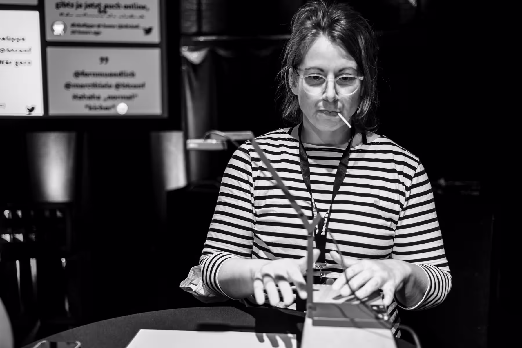 Photo of Eva-Lotta Lamm taken at beyond tellerrand in Düsseldorf 2021 by Florian Ziegler