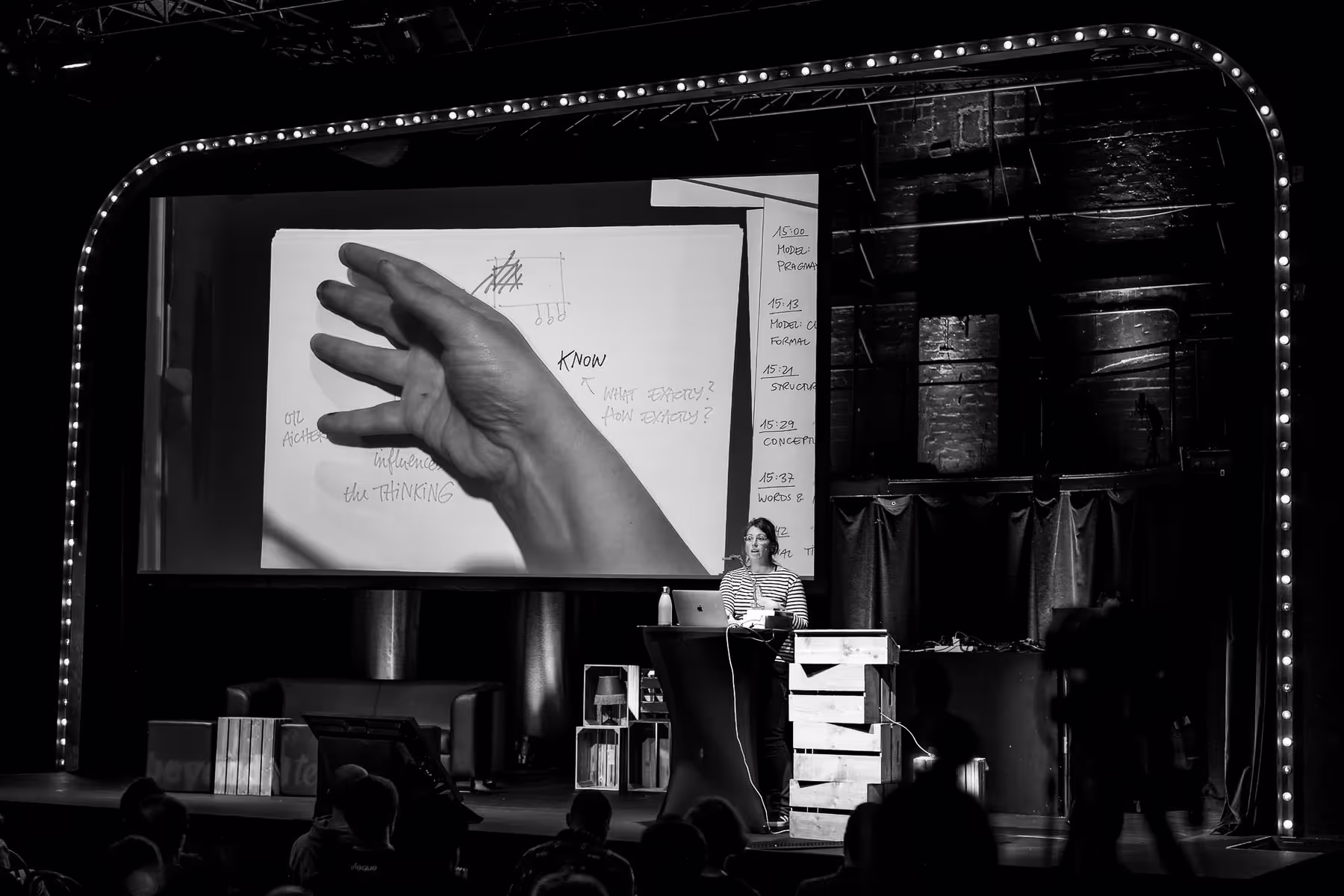 Photo of Eva-Lotta Lamm taken at beyond tellerrand in Düsseldorf 2021 by Florian Ziegler