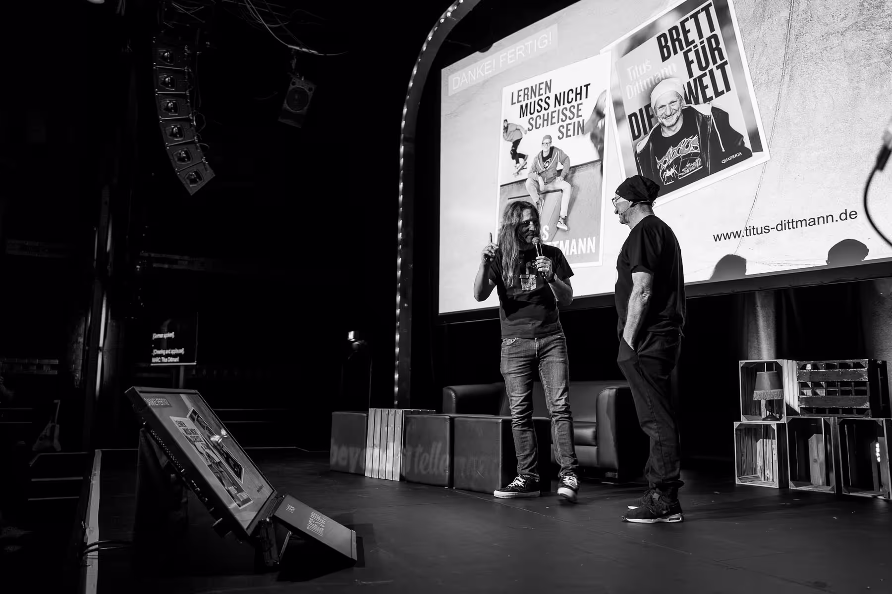 Photo of Titus Dittmann taken at beyond tellerrand in Düsseldorf 2021 by Florian Ziegler