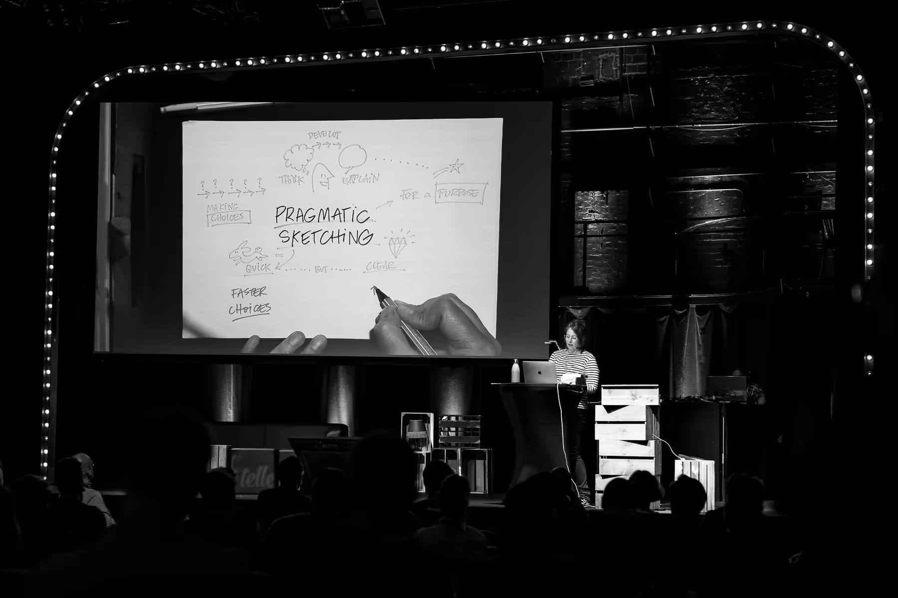 Photo of Eva-Lotta Lamm taken at beyond tellerrand in Düsseldorf 2021 by Florian Ziegler