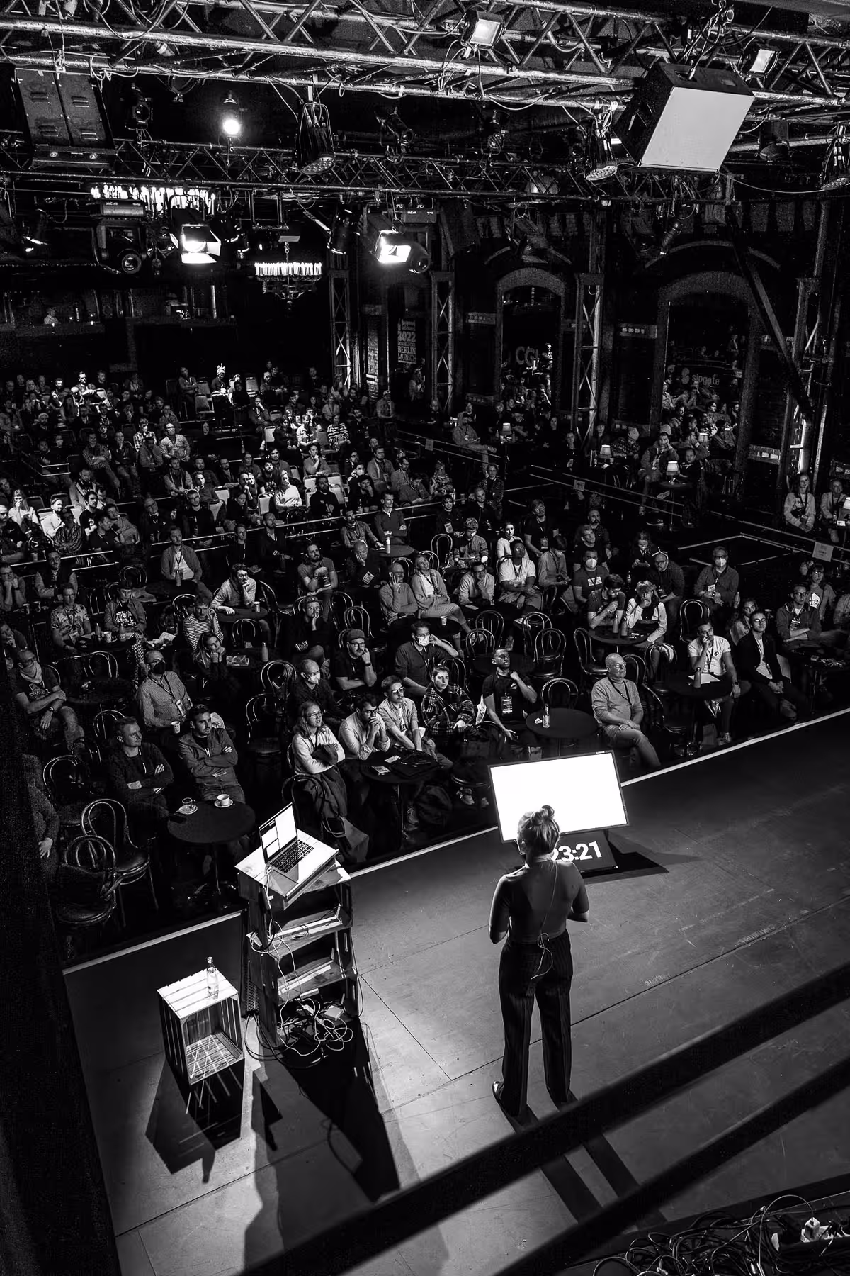Photo of Ulrike Rausch taken at beyond tellerrand in Düsseldorf 2021 by Florian Ziegler