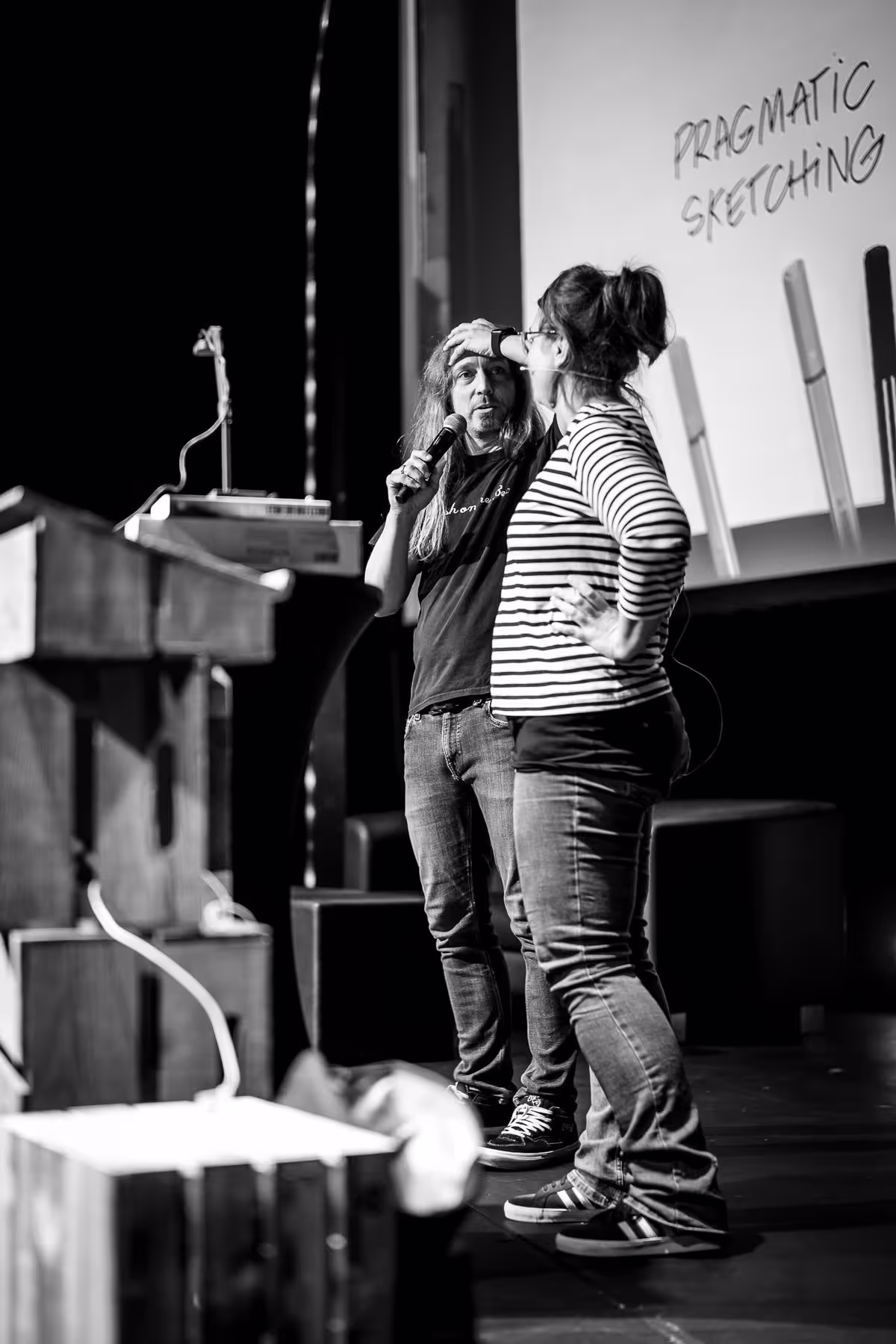 Photo of Eva-Lotta Lamm taken at beyond tellerrand in Düsseldorf 2021 by Florian Ziegler