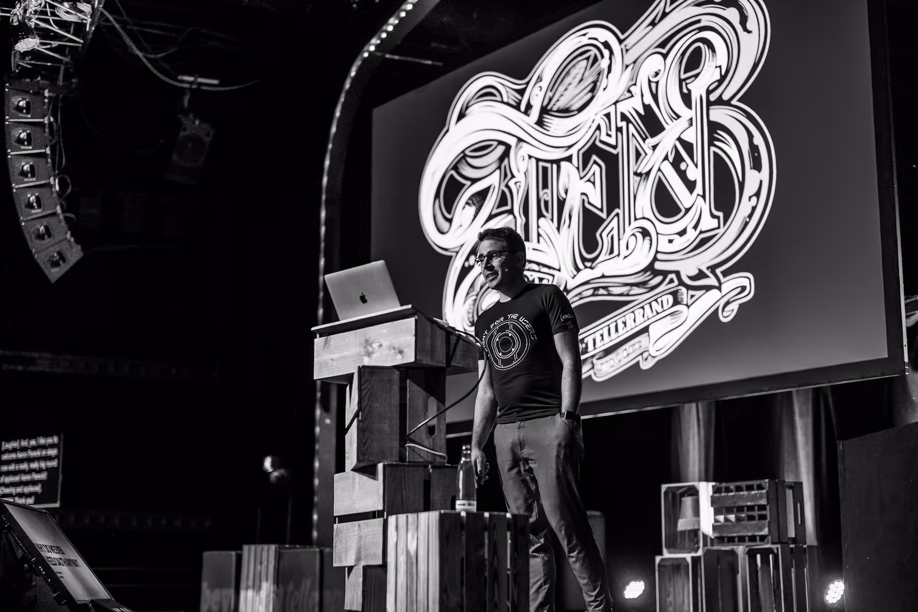 Photo of Aaron Parecki taken at beyond tellerrand in Düsseldorf 2021 by Florian Ziegler