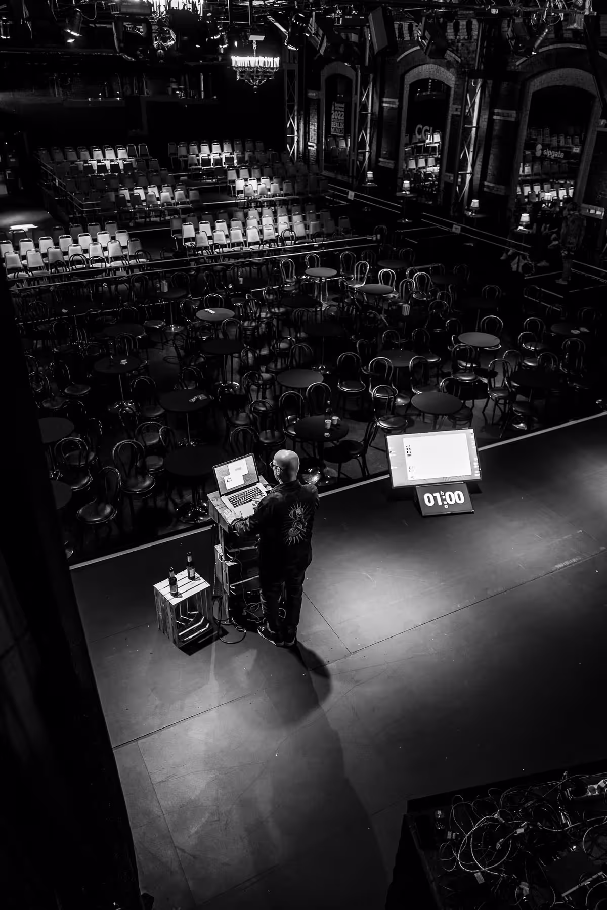 Photo of Jeff Greenspan taken at beyond tellerrand in Düsseldorf 2021 by Florian Ziegler