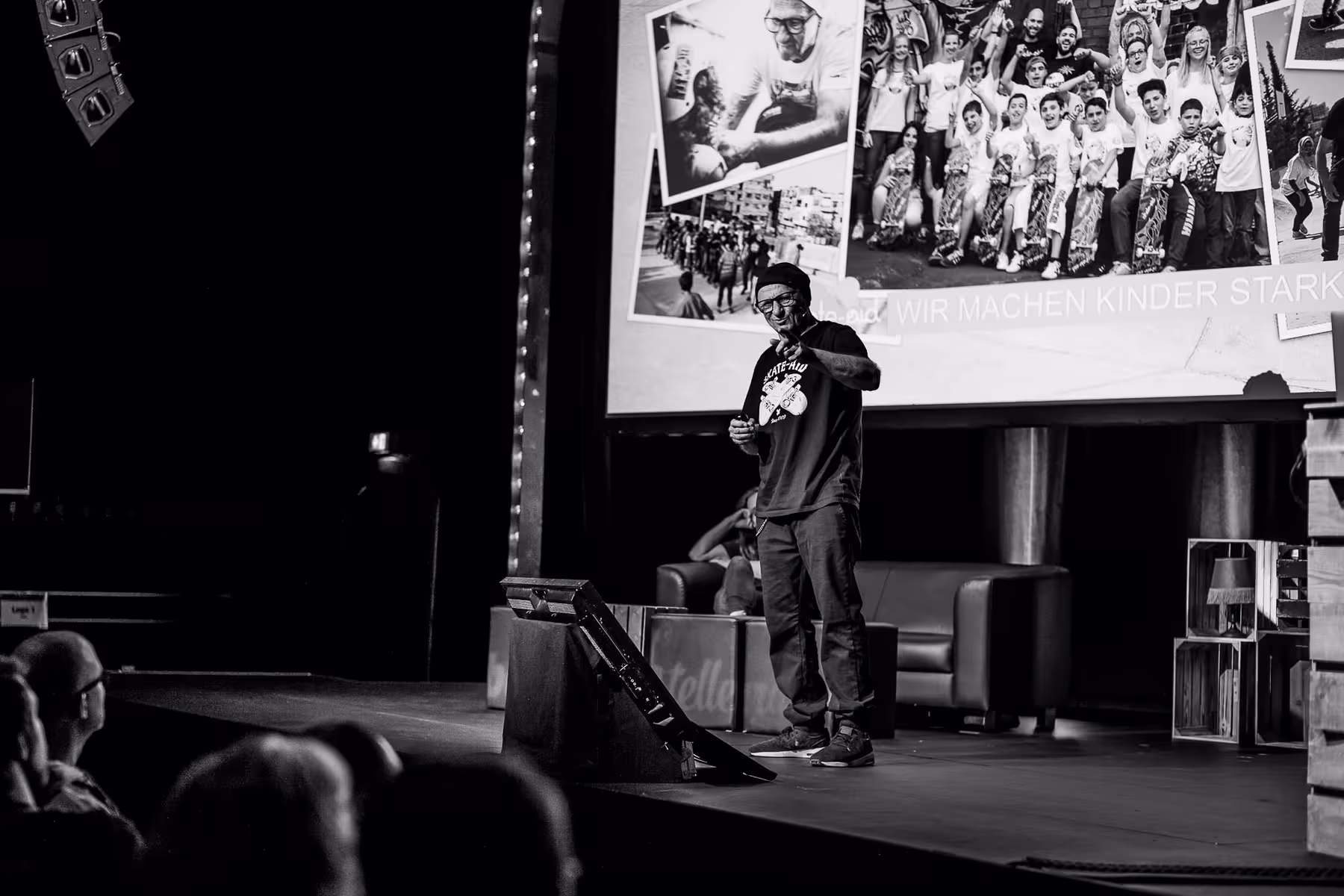 Photo of Titus Dittmann taken at beyond tellerrand in Düsseldorf 2021 by Florian Ziegler