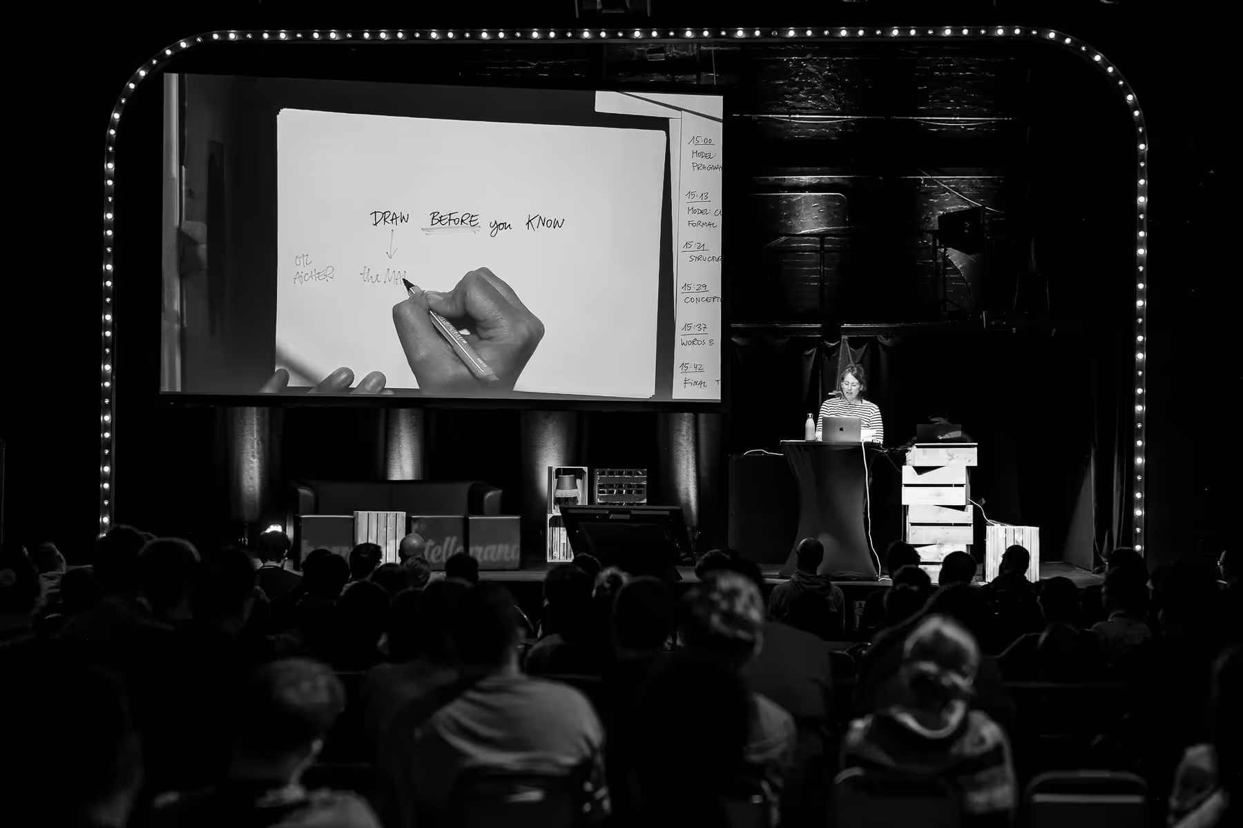 Photo of Eva-Lotta Lamm taken at beyond tellerrand in Düsseldorf 2021 by Florian Ziegler