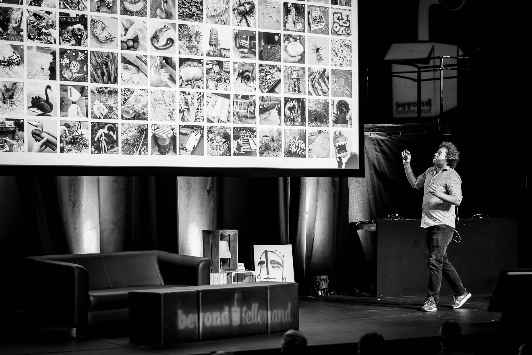 Photo of Jude Pullen taken at beyond tellerrand in Düsseldorf 2022 by Florian Ziegler