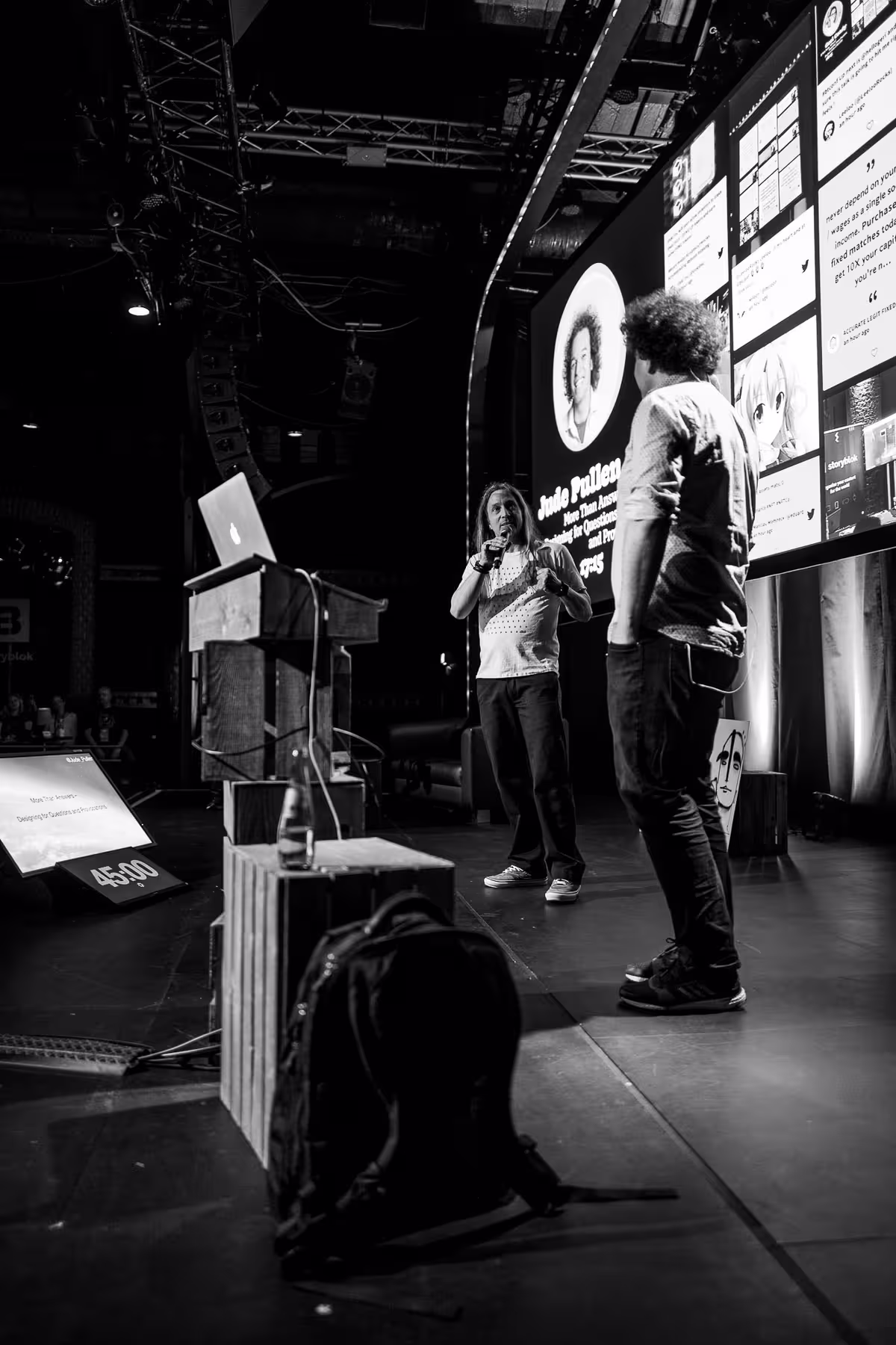 Photo of Jude Pullen taken at beyond tellerrand in Düsseldorf 2022 by Florian Ziegler