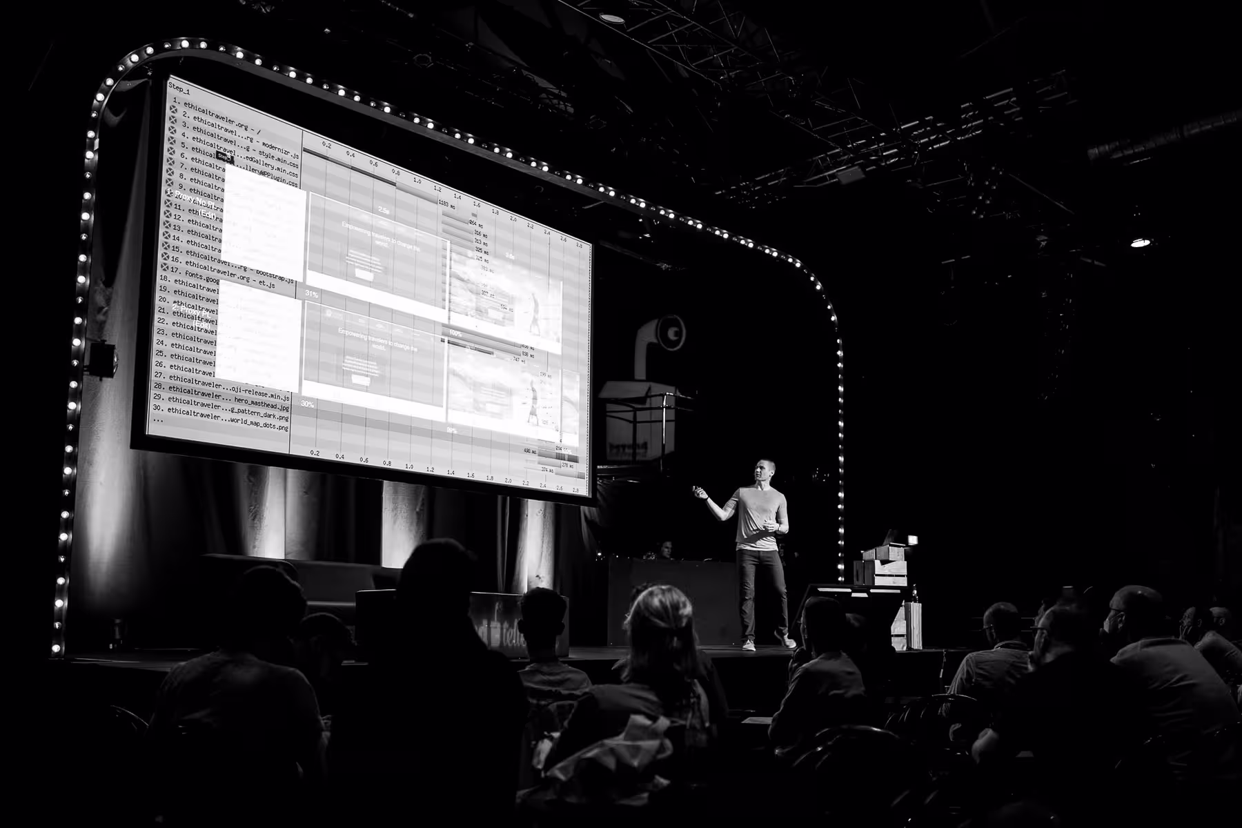 Photo of Tim Kadlec taken at beyond tellerrand in Düsseldorf 2022 by Florian Ziegler