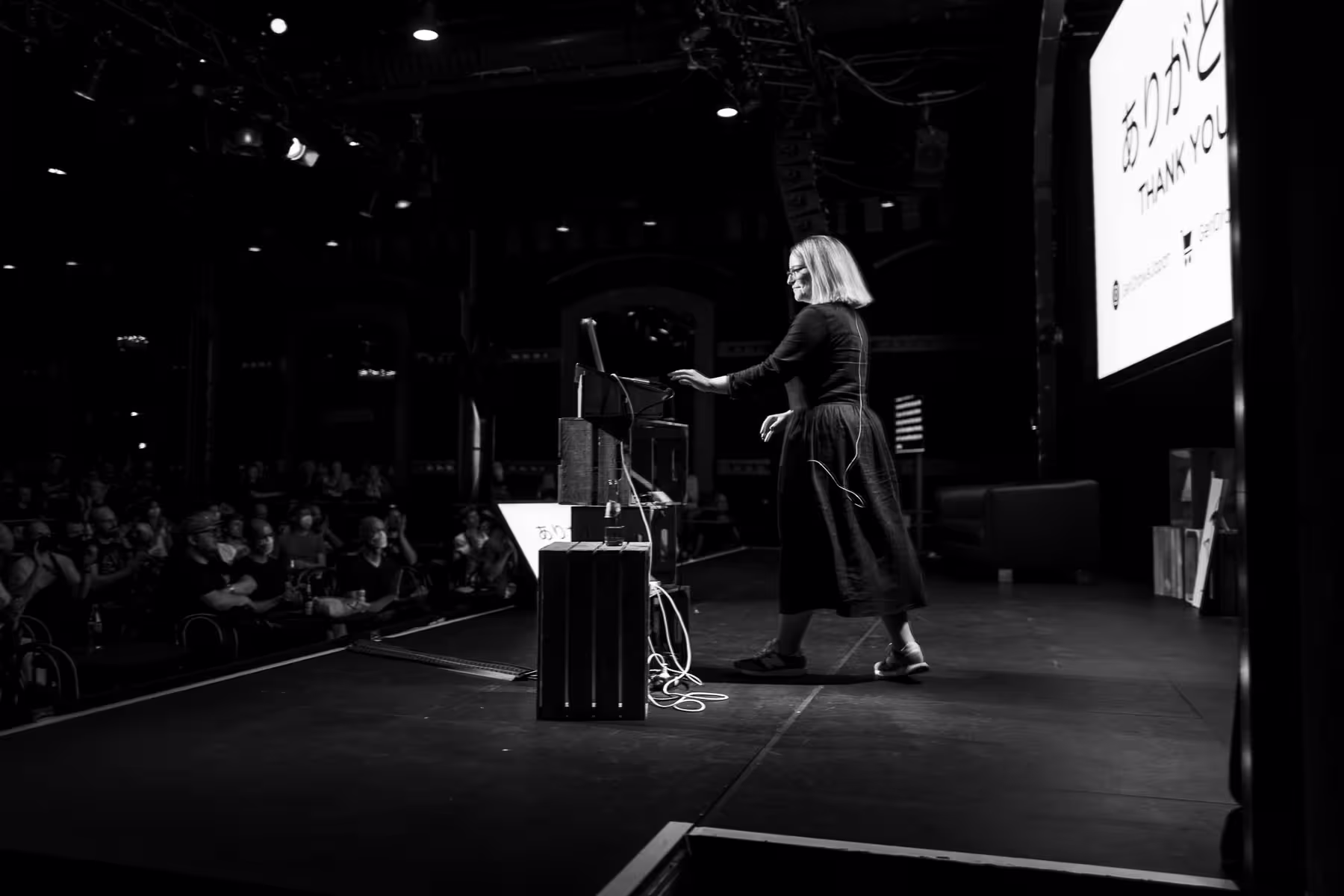 Photo of Geri Coady taken at beyond tellerrand in Düsseldorf 2022 by Florian Ziegler