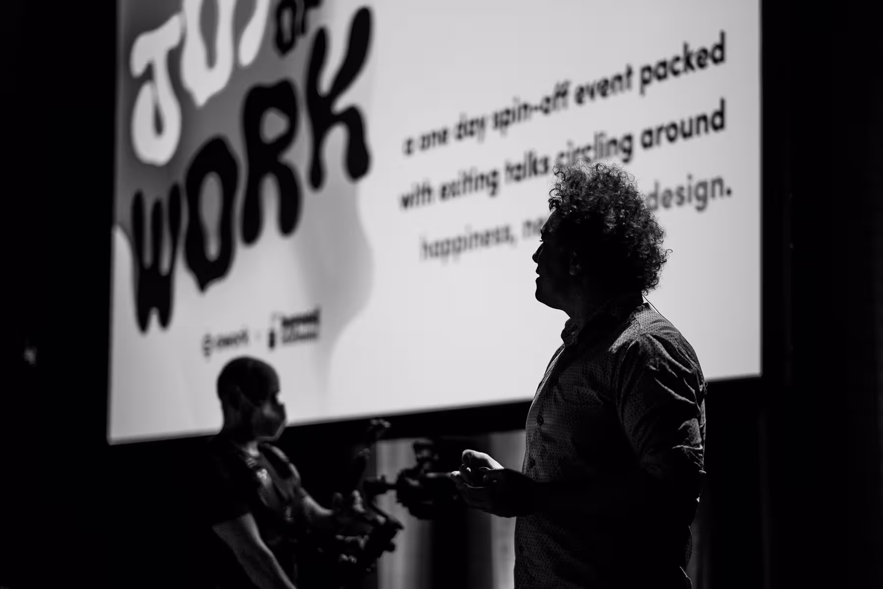 Photo of Jude Pullen taken at beyond tellerrand in Düsseldorf 2022 by Florian Ziegler