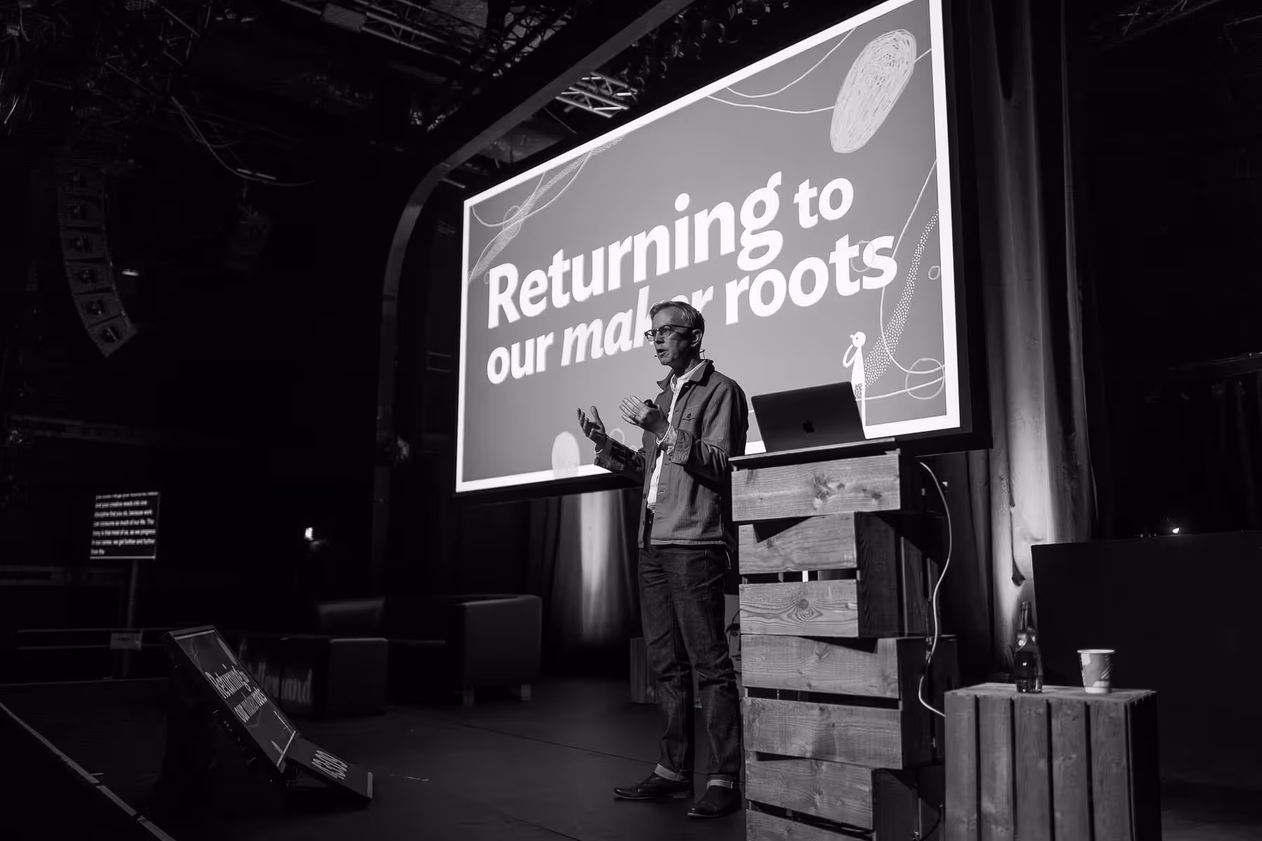 Photo of Aarron Walter taken at beyond tellerrand in Düsseldorf 2022 by Florian Ziegler