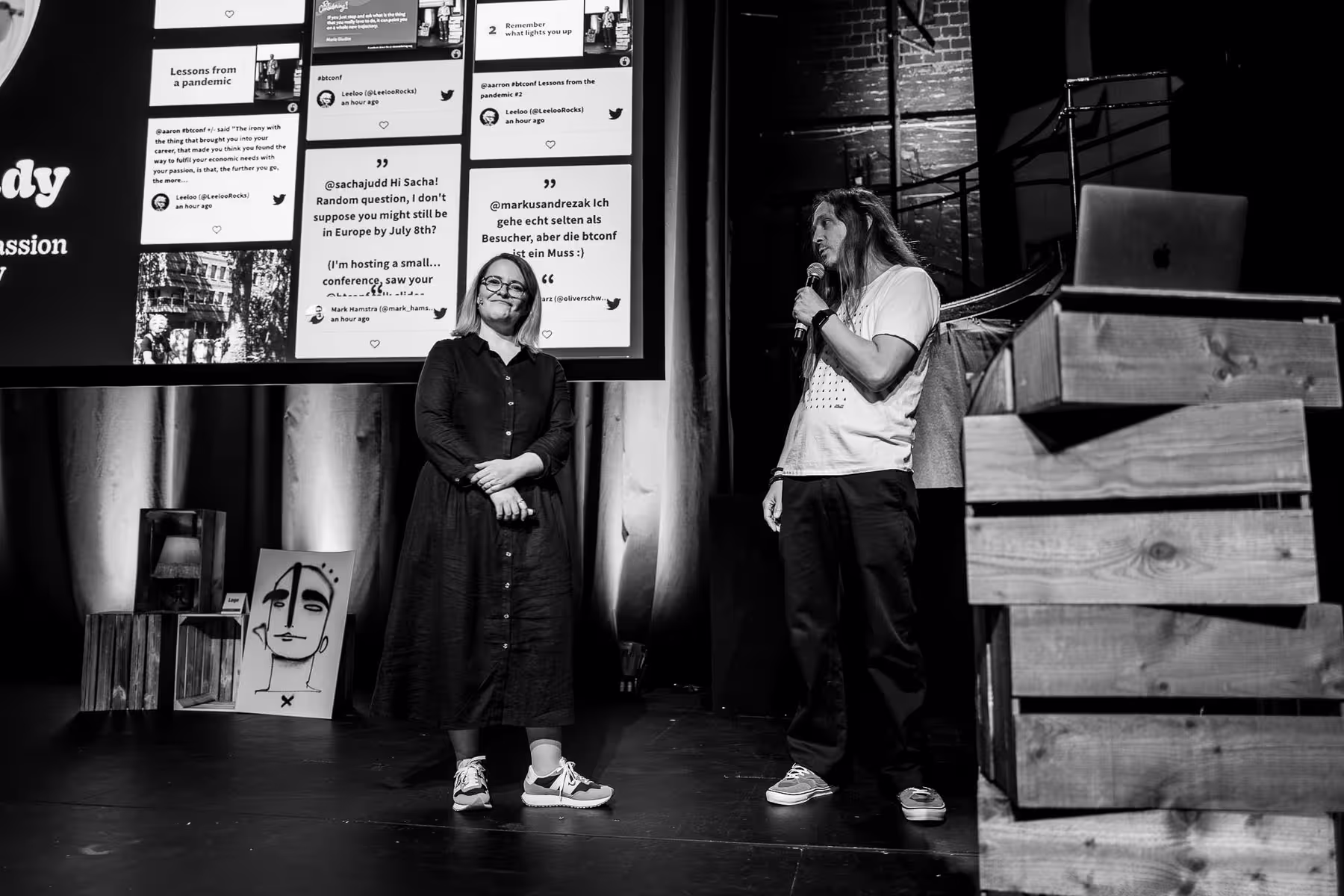 Photo of Geri Coady taken at beyond tellerrand in Düsseldorf 2022 by Florian Ziegler