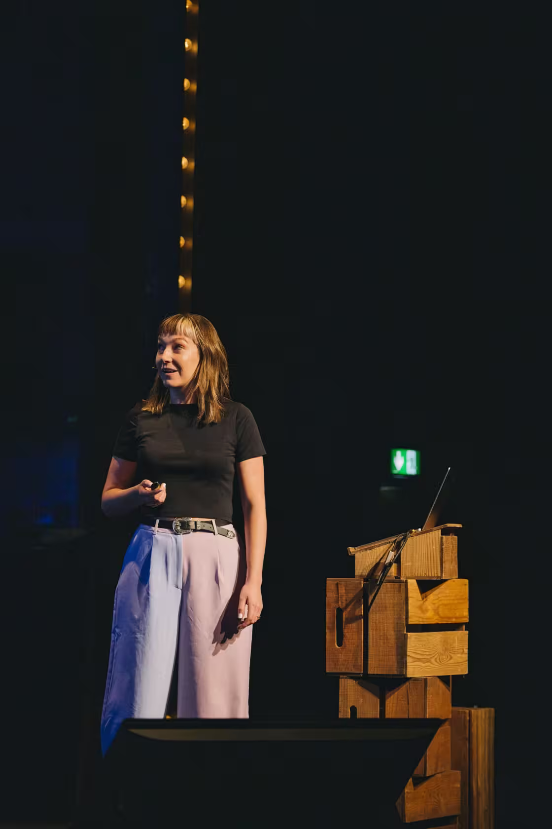 Photo of Cassie Evans taken at beyond tellerrand in Düsseldorf 2023 by Celine Al-Mosawi