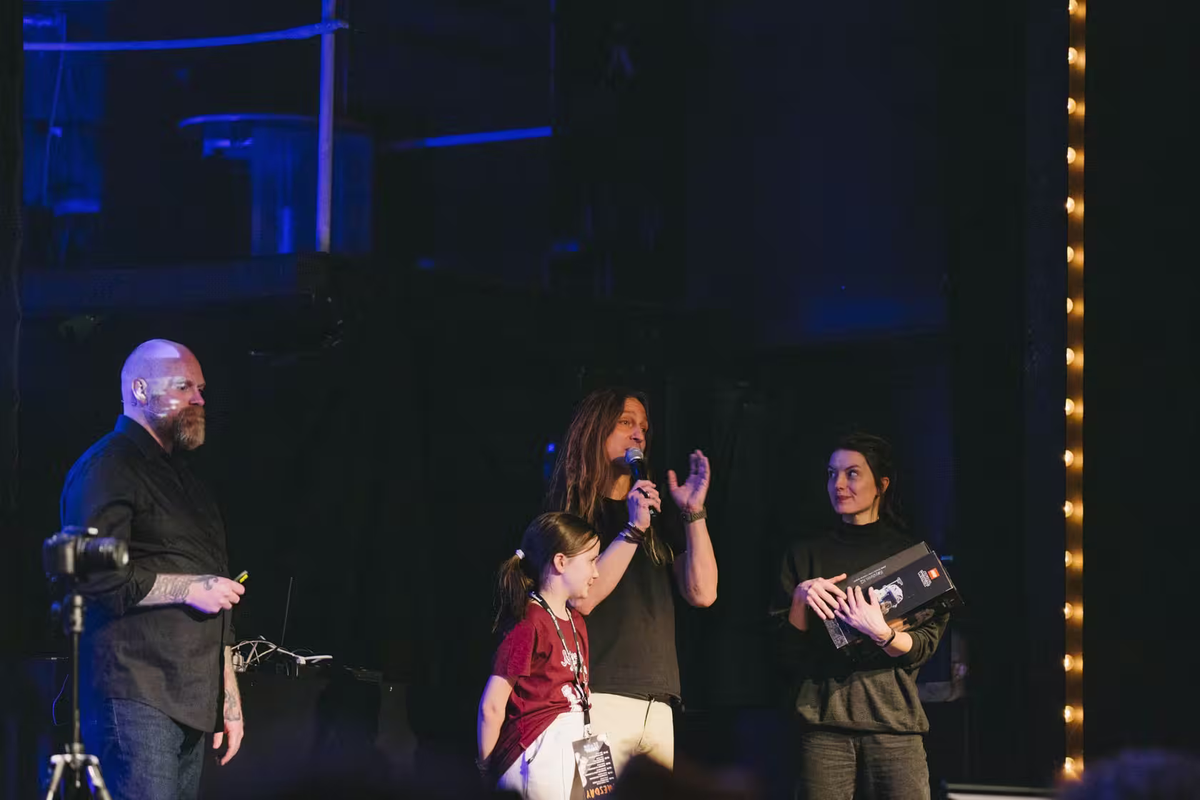 Photo of Hugh Elliott taken at beyond tellerrand in Düsseldorf 2023 by Celine Al-Mosawi