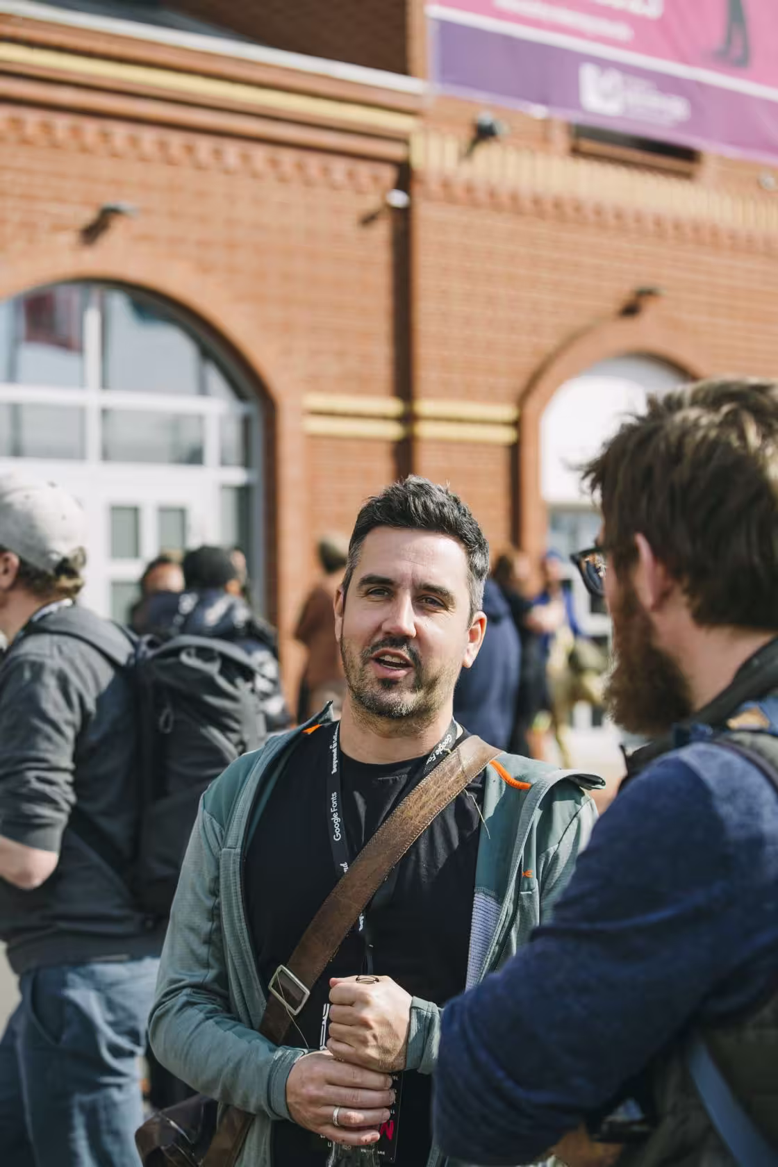 Photo of Bastian Allgeier taken at beyond tellerrand in Düsseldorf 2023 by Celine Al-Mosawi