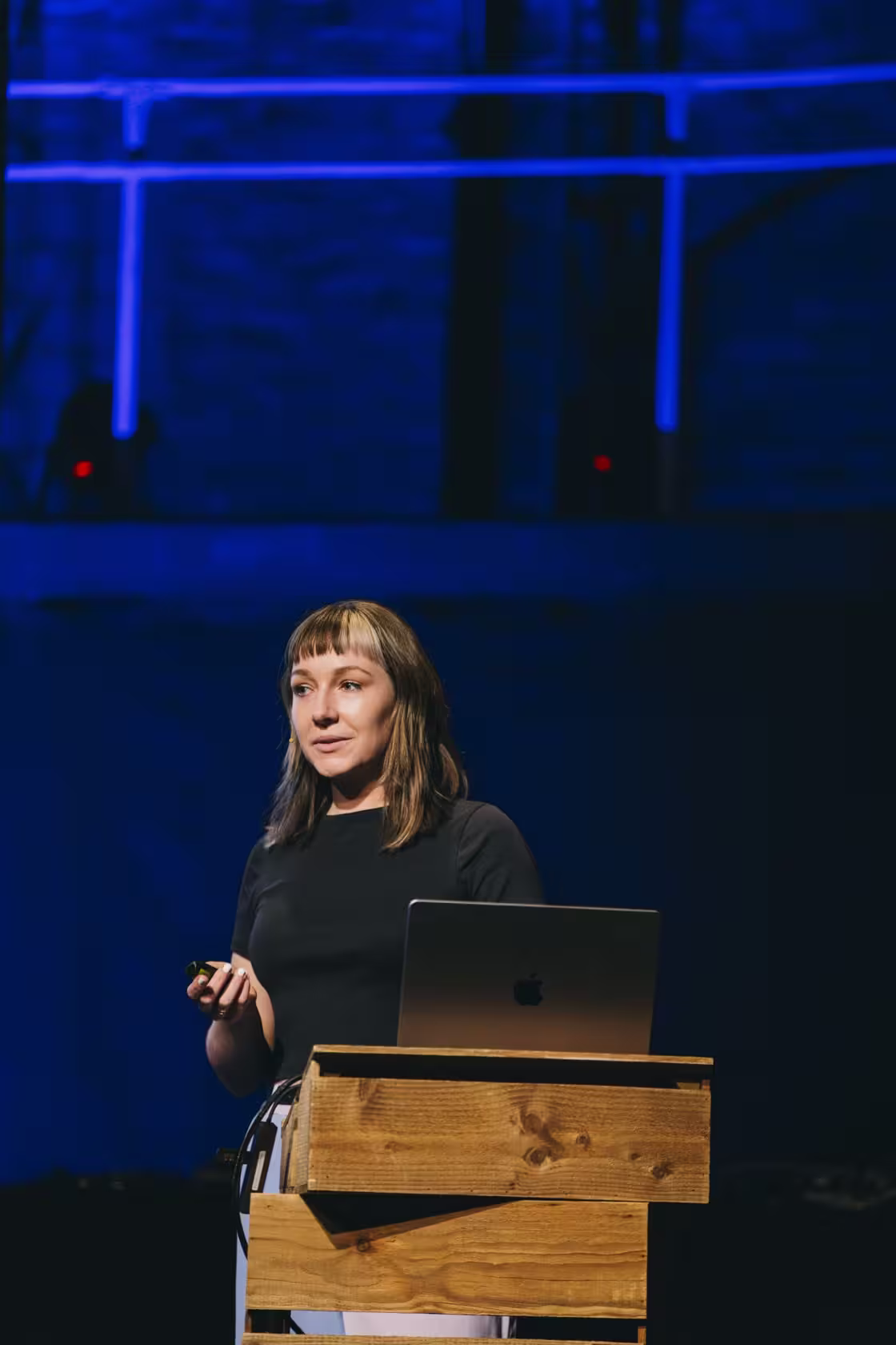 Photo of Cassie Evans taken at beyond tellerrand in Düsseldorf 2023 by Celine Al-Mosawi