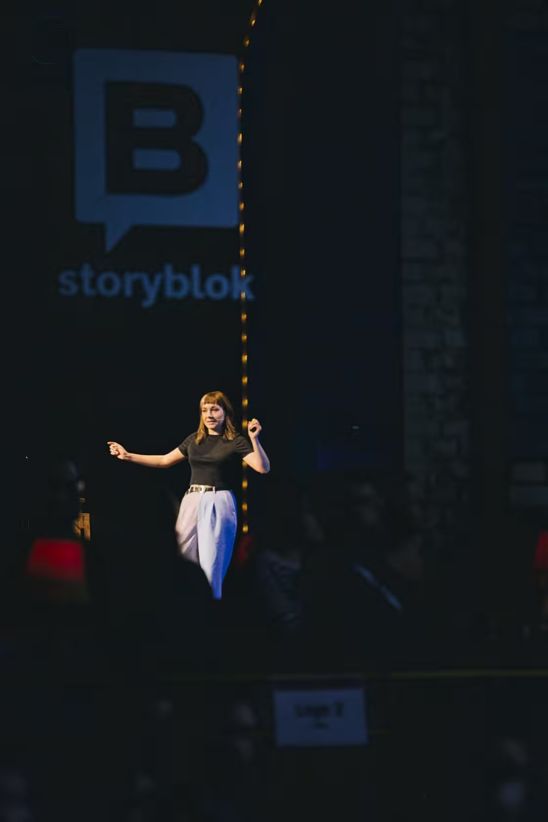 Photo of Cassie Evans taken at beyond tellerrand in Düsseldorf 2023 by Celine Al-Mosawi