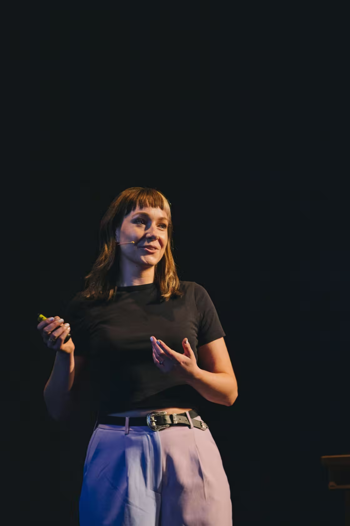 Photo of Cassie Evans taken at beyond tellerrand in Düsseldorf 2023 by Celine Al-Mosawi