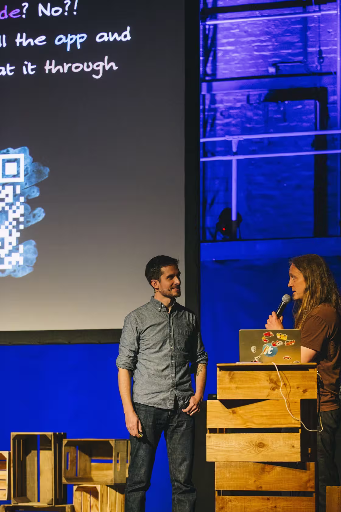 Photo of Scott Kellum taken at beyond tellerrand in Düsseldorf 2023 by Celine Al-Mosawi