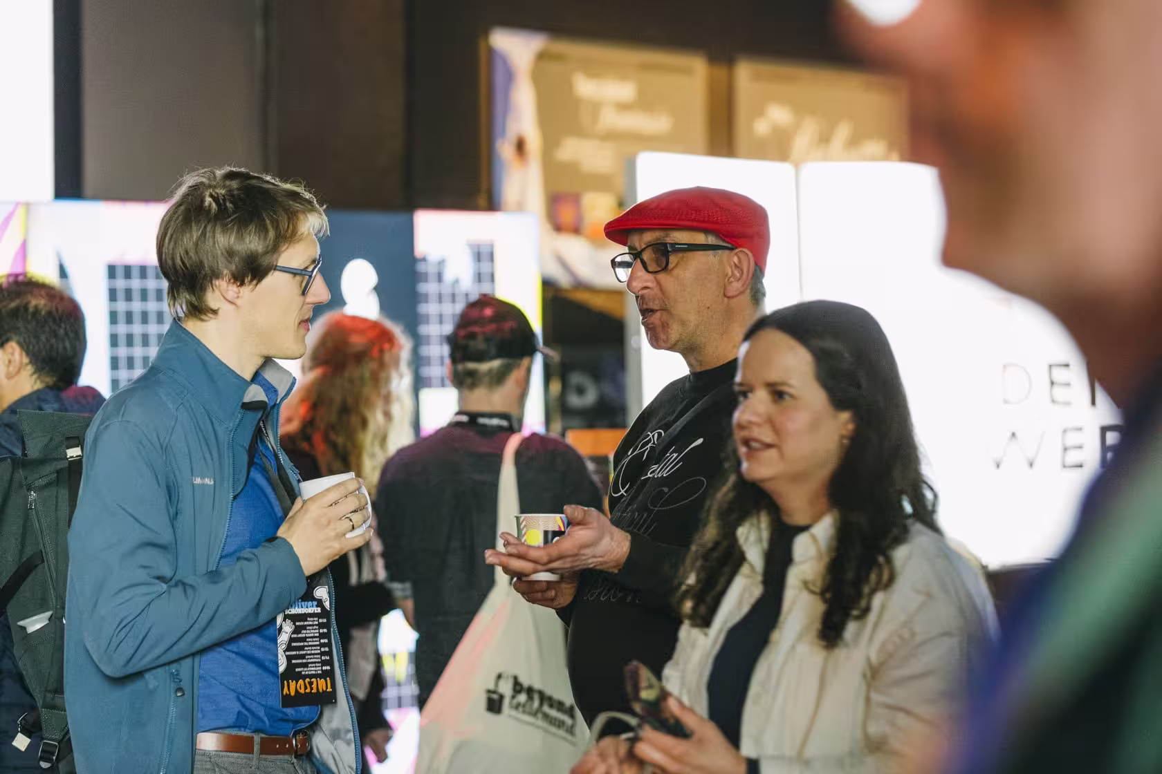 Photo of Oliver Schöndorfer taken at beyond tellerrand in Düsseldorf 2023 by Celine Al-Mosawi