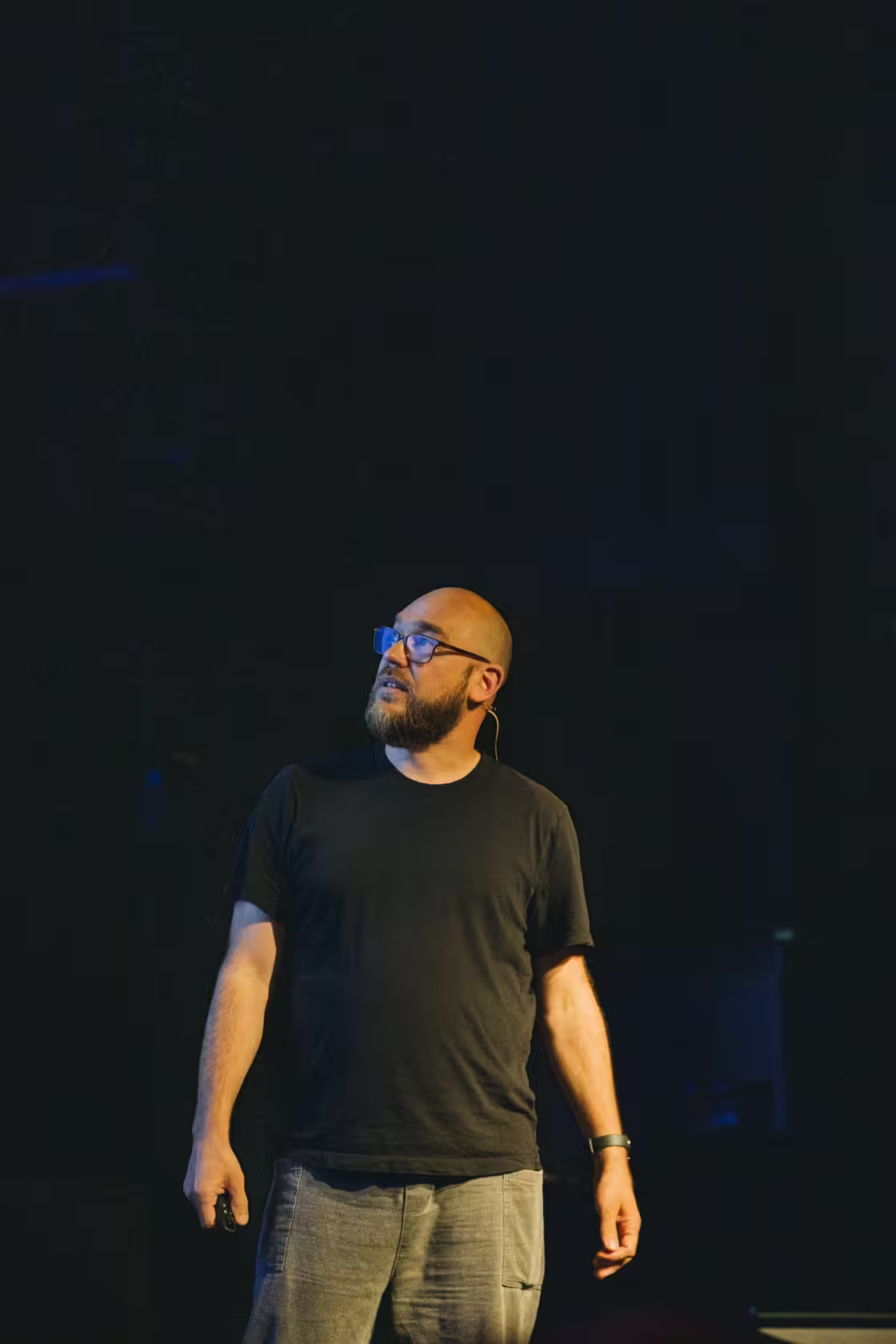 Photo of Tobias Kunisch taken at beyond tellerrand in Düsseldorf 2023 by Celine Al-Mosawi