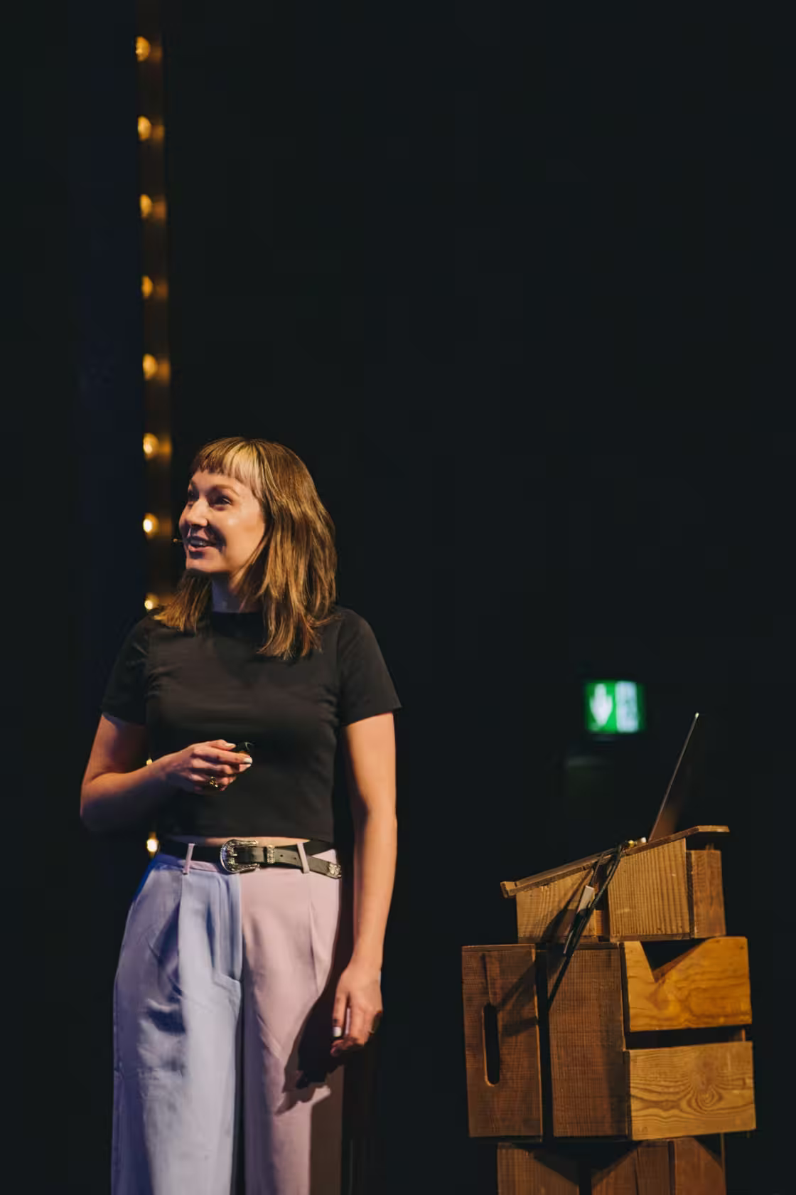 Photo of Cassie Evans taken at beyond tellerrand in Düsseldorf 2023 by Celine Al-Mosawi