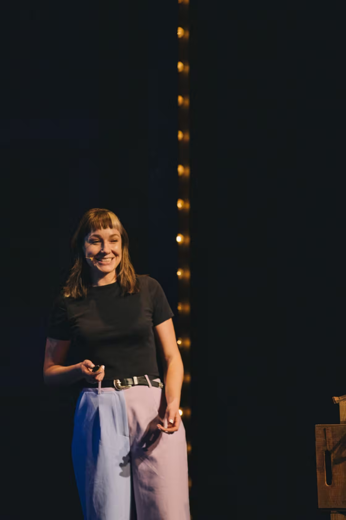 Photo of Cassie Evans taken at beyond tellerrand in Düsseldorf 2023 by Celine Al-Mosawi