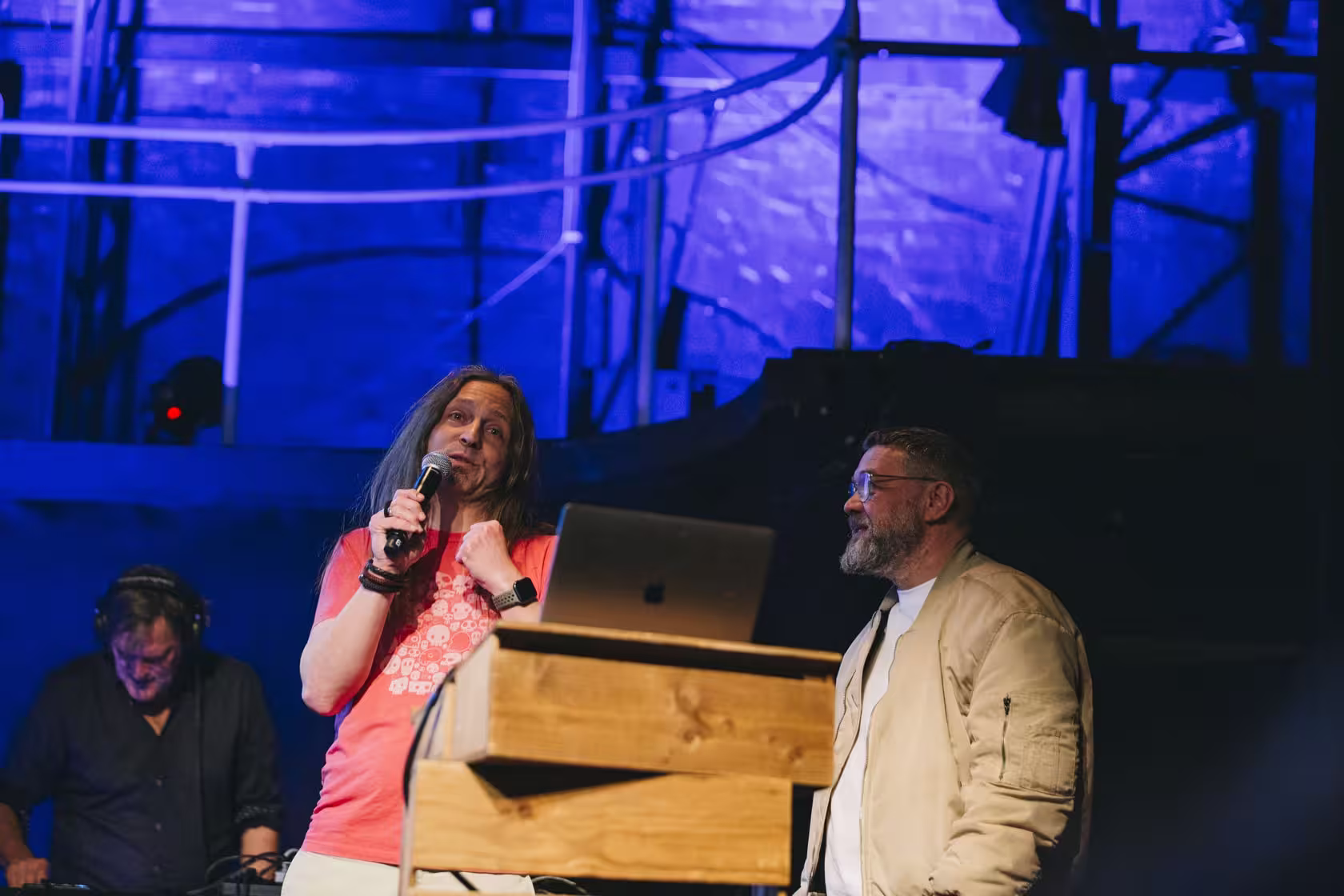 Photo of Eike König taken at beyond tellerrand in Düsseldorf 2023 by Celine Al-Mosawi