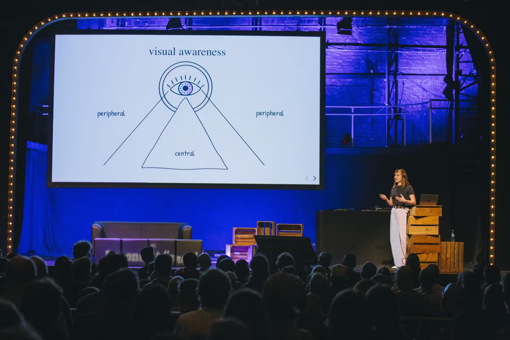 Photo of Cassie Evans taken at beyond tellerrand in Düsseldorf 2023 by Celine Al-Mosawi